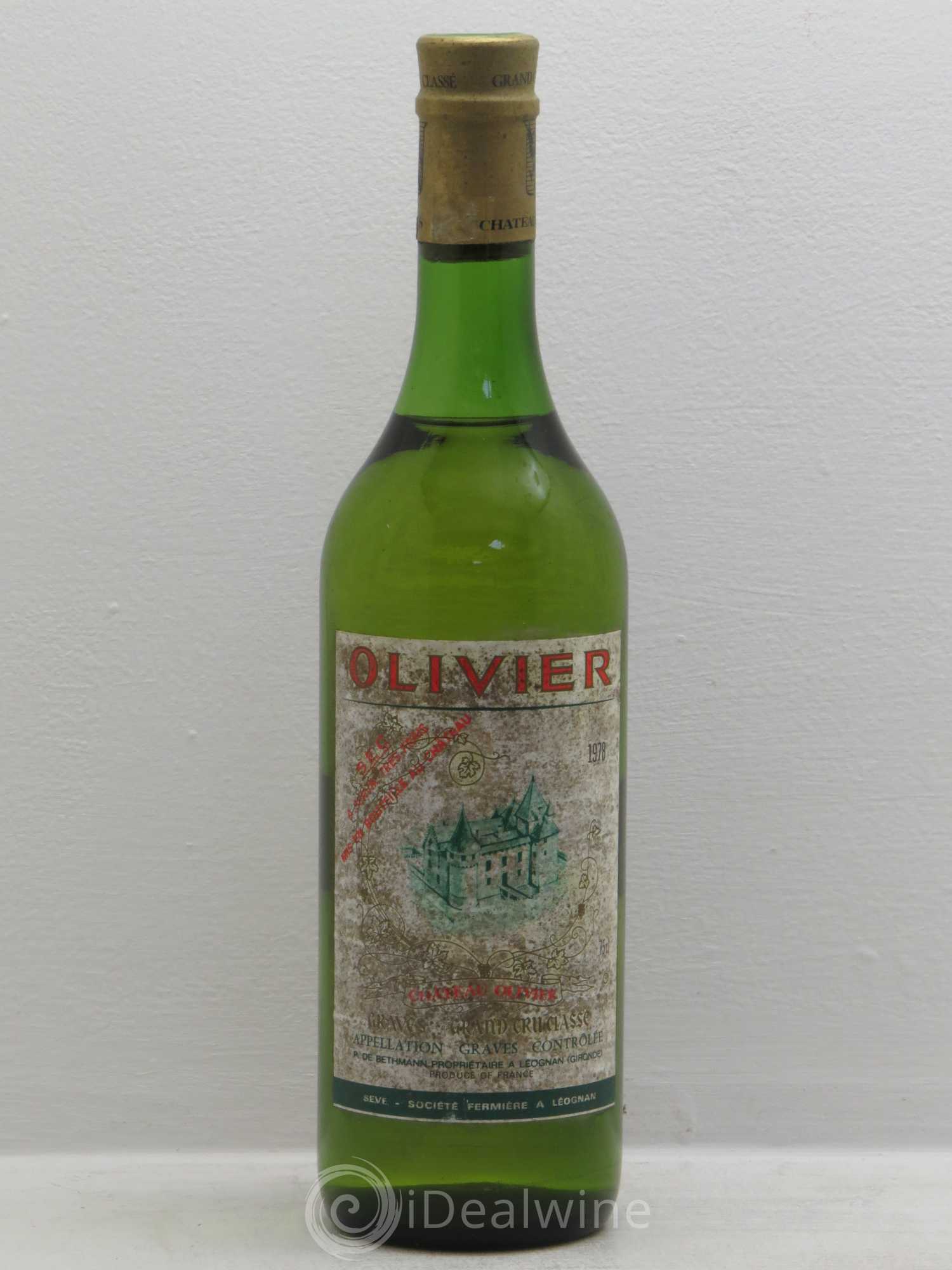 Château Olivier Cru Classé de Graves 1978 - Lot de 1 bouteille - 0