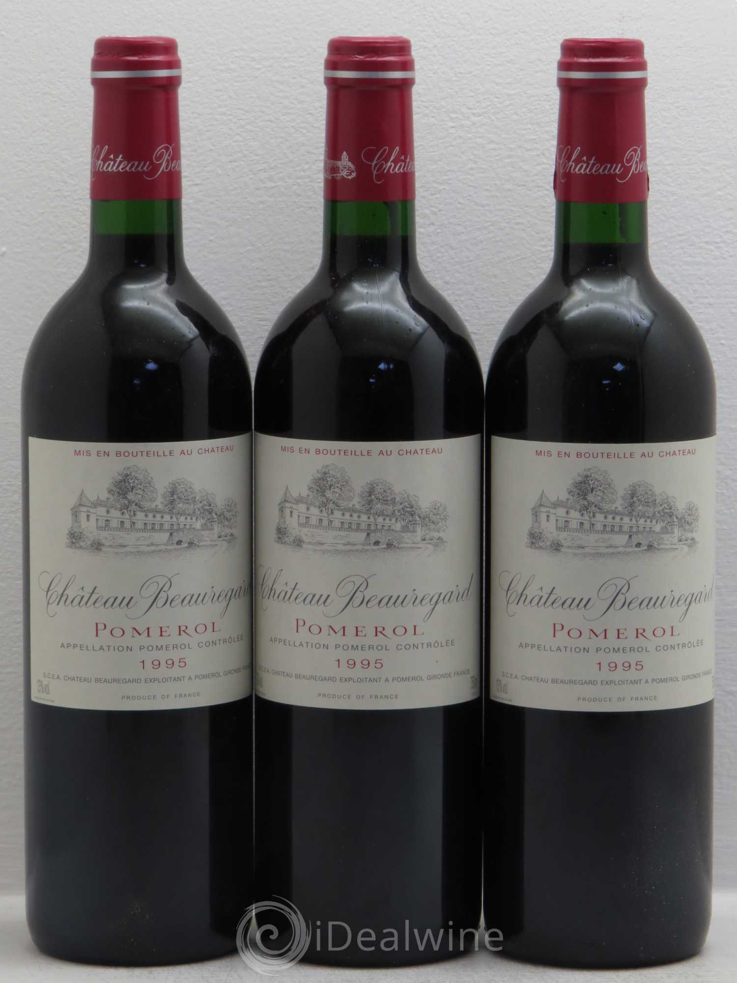 Château Beauregard 1995 - Lot de 3 bouteilles - 0