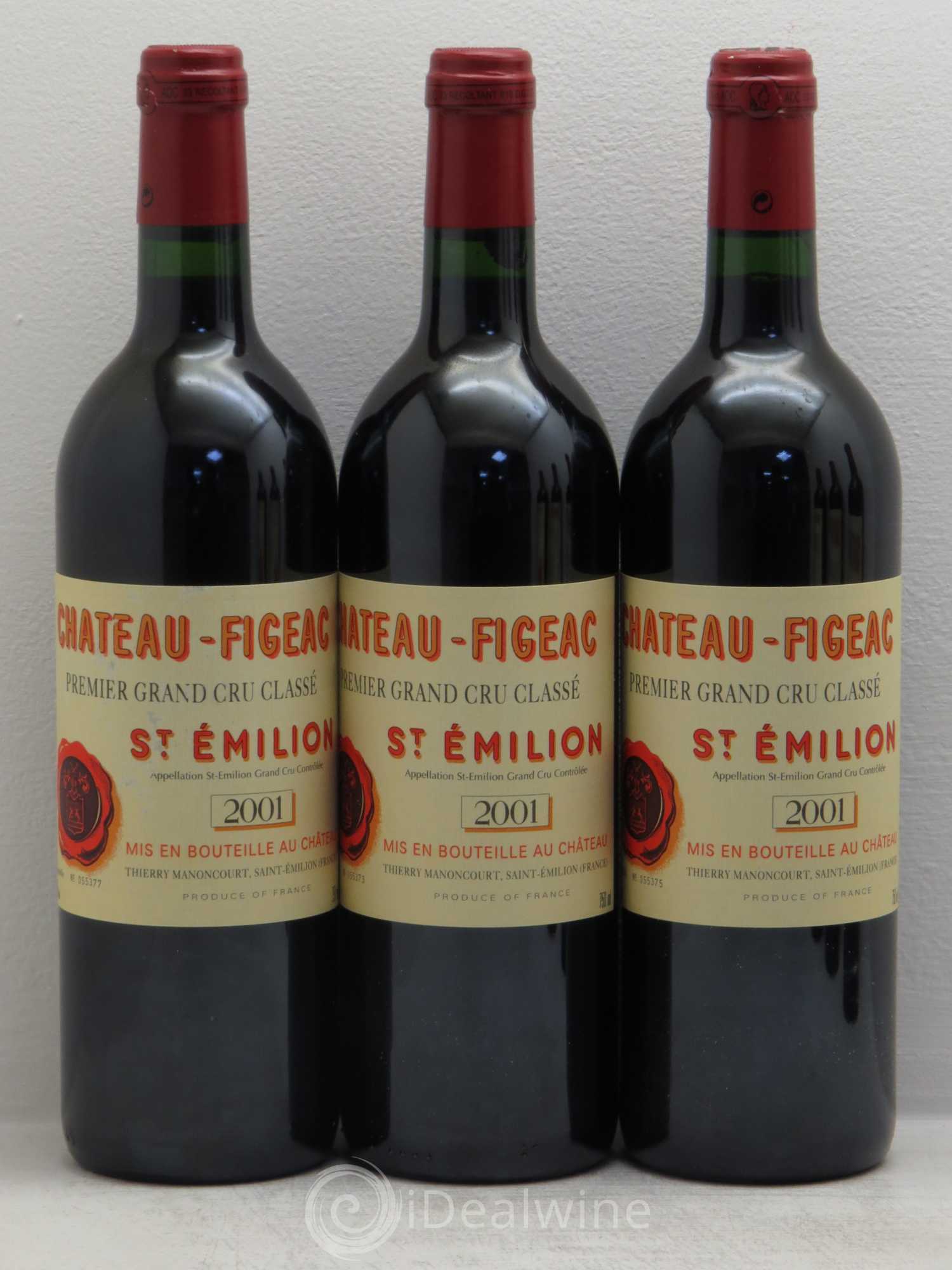 Château Figeac 1er Grand Cru Classé A 2001 - Lot de 12 bouteilles - 3
