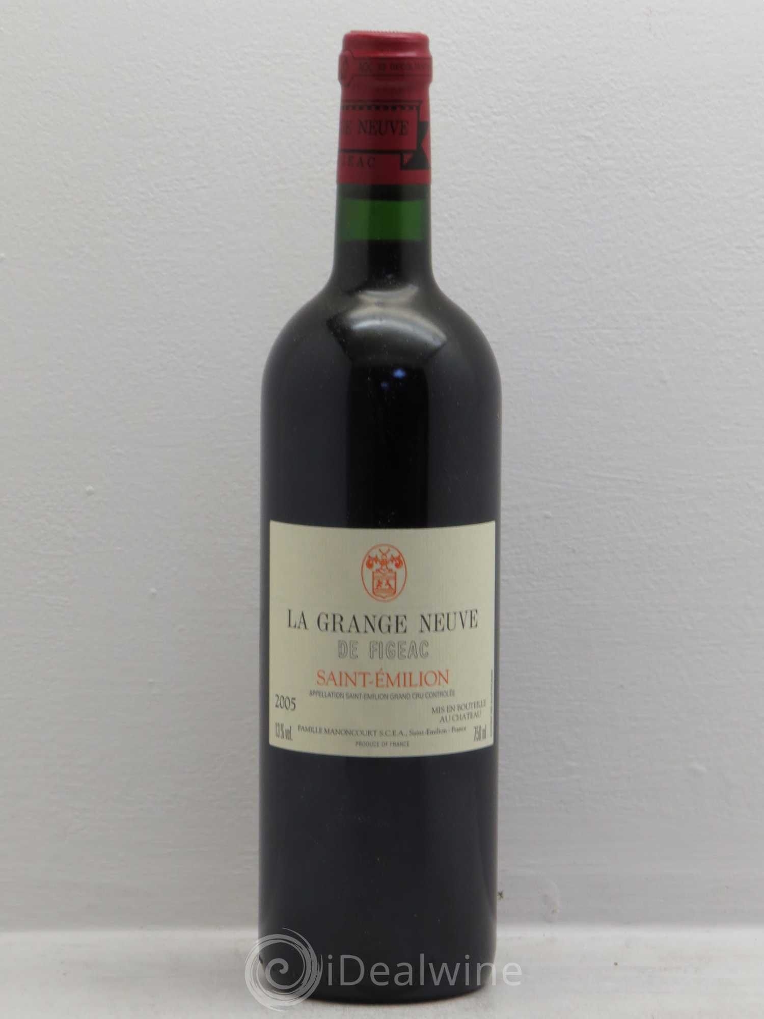 Château La Grange Neuve de Figeac (sans prix de réserve) 2005 - Lot de 12 bouteilles - 0
