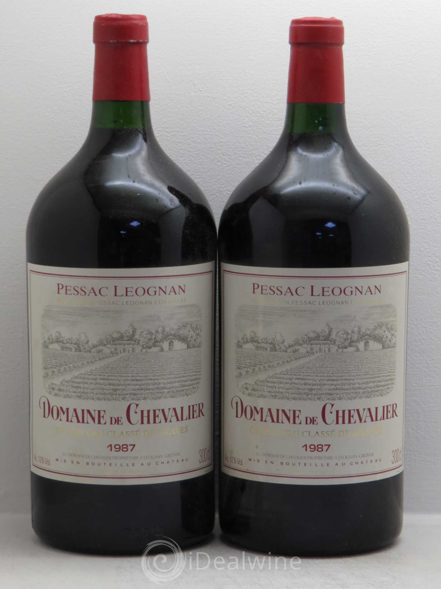 Domaine de Chevalier Cru Classé de Graves 1987 - Lot de 2 double magnums - 0