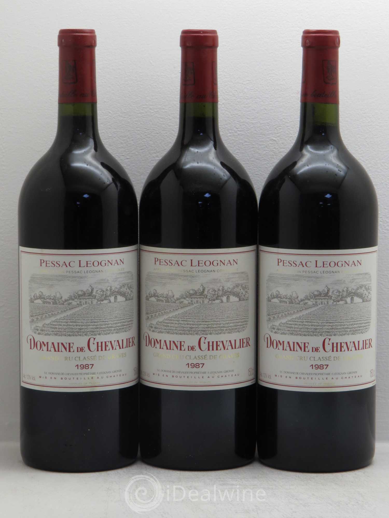 Domaine de Chevalier Cru Classé de Graves 1987 - Lot de 3 magnums - 0