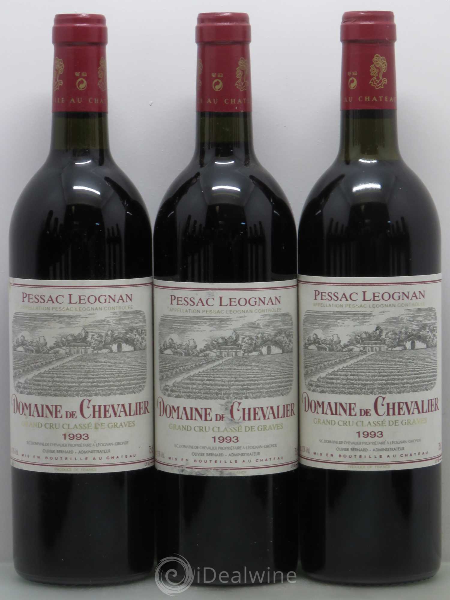 Domaine de Chevalier Cru Classé de Graves (sans prix de réserve) 1993 - Lot de 12 bouteilles - 1