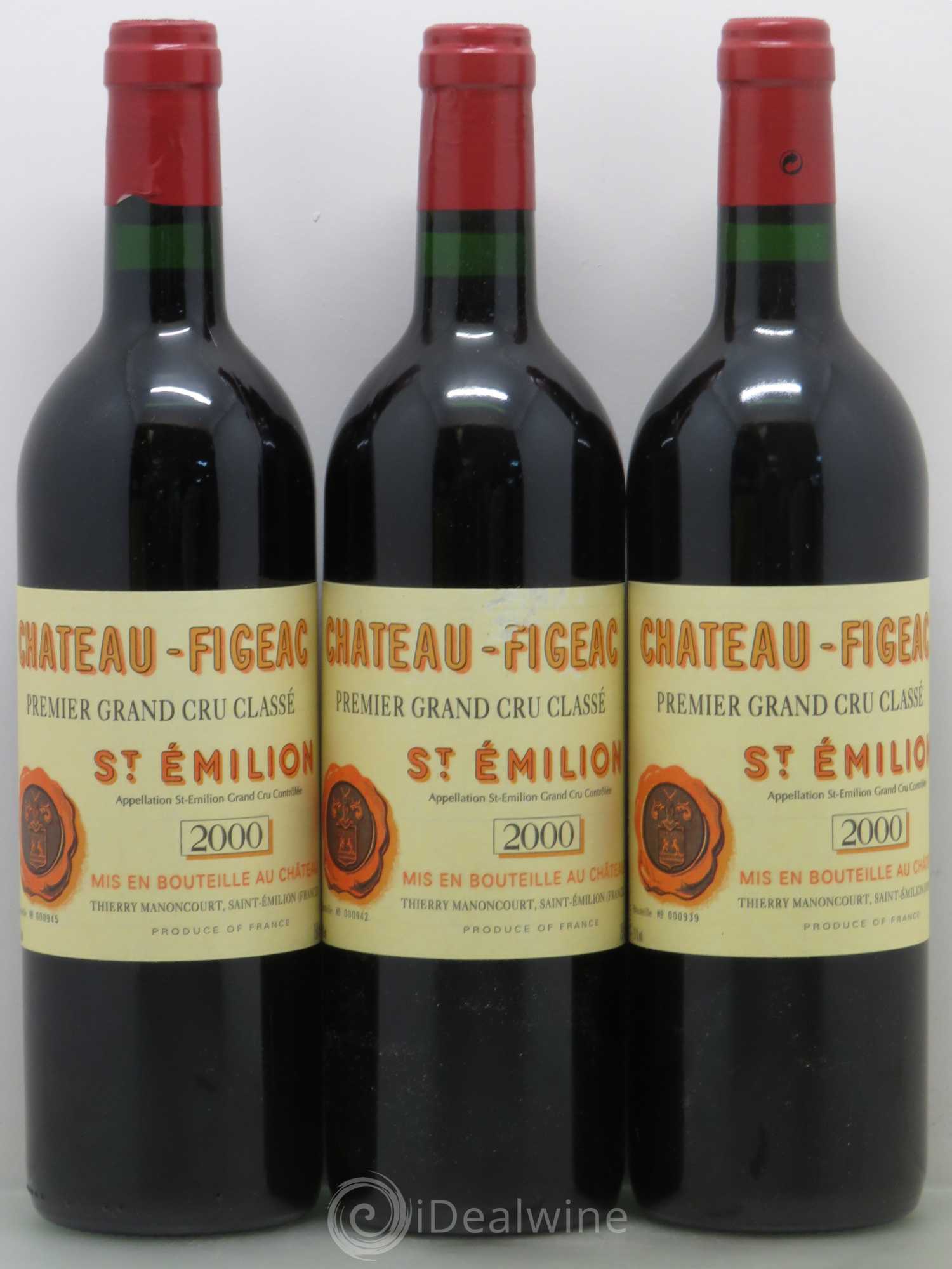 Château Figeac 1er Grand Cru Classé A 2000 - Lot de 6 bouteilles - 1