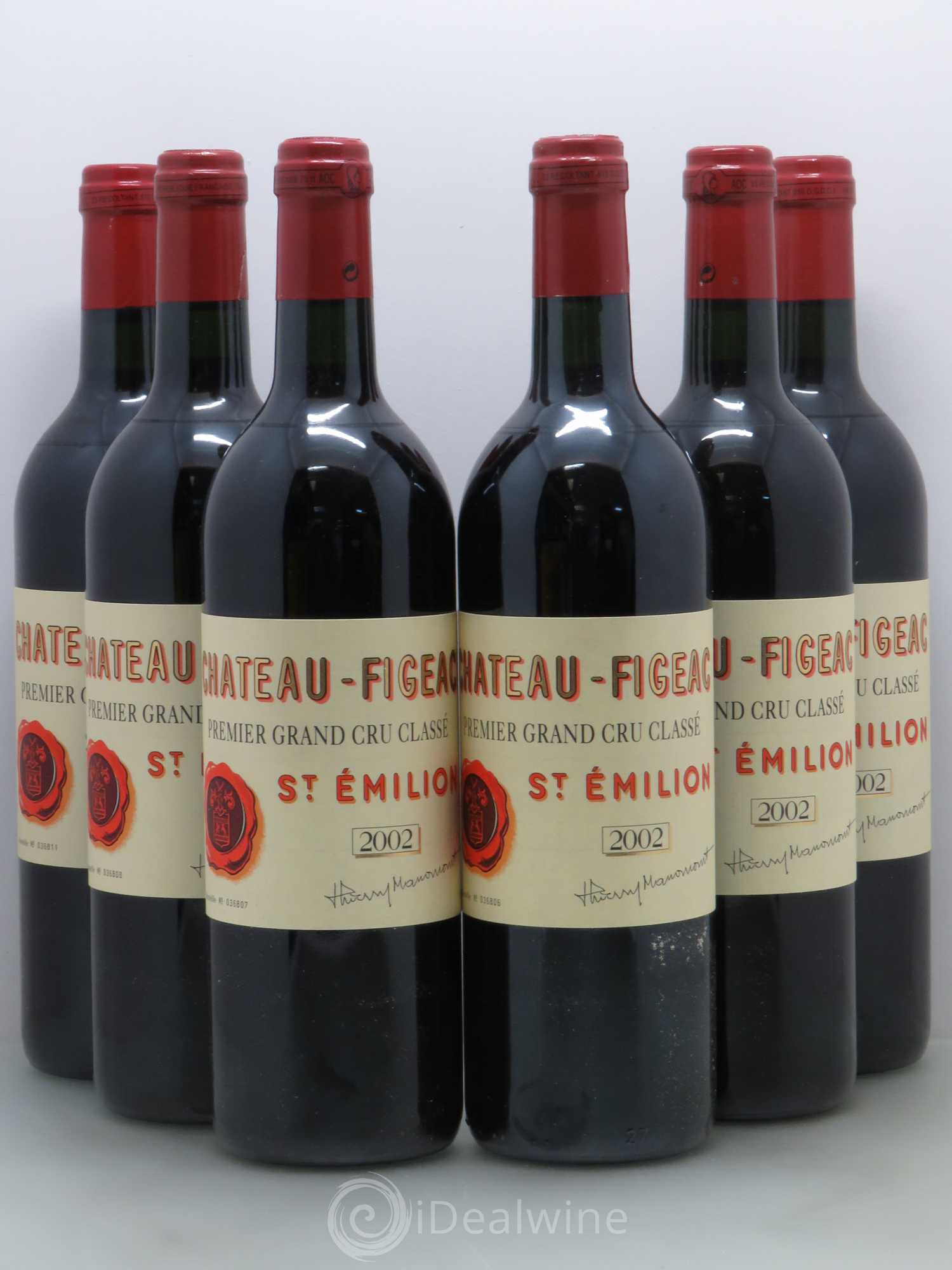 Château Figeac 1er Grand Cru Classé A 2002 - Lot de 6 bouteilles - 0