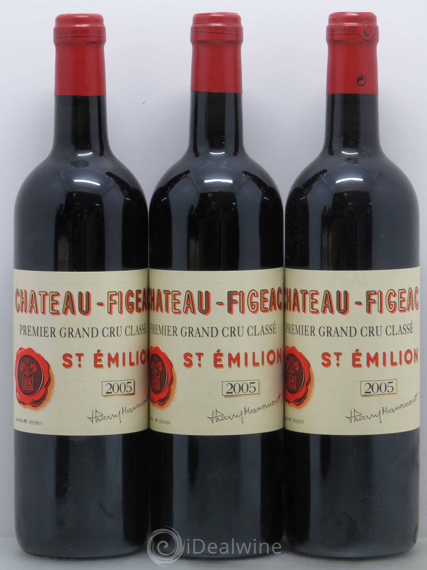 Château Figeac 1er Grand Cru Classé A 2005 - Lot de 5 bouteilles - 1