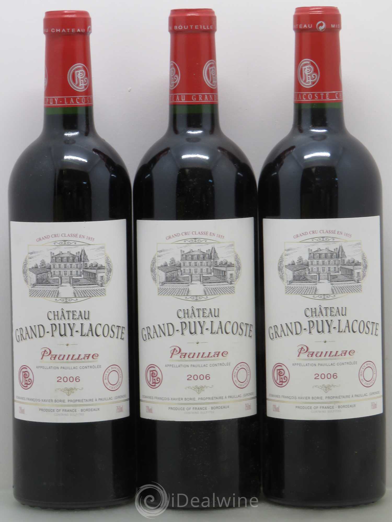 Château Grand Puy Lacoste 5ème Grand Cru Classé 2006 - Lot de 6 bouteilles - 1