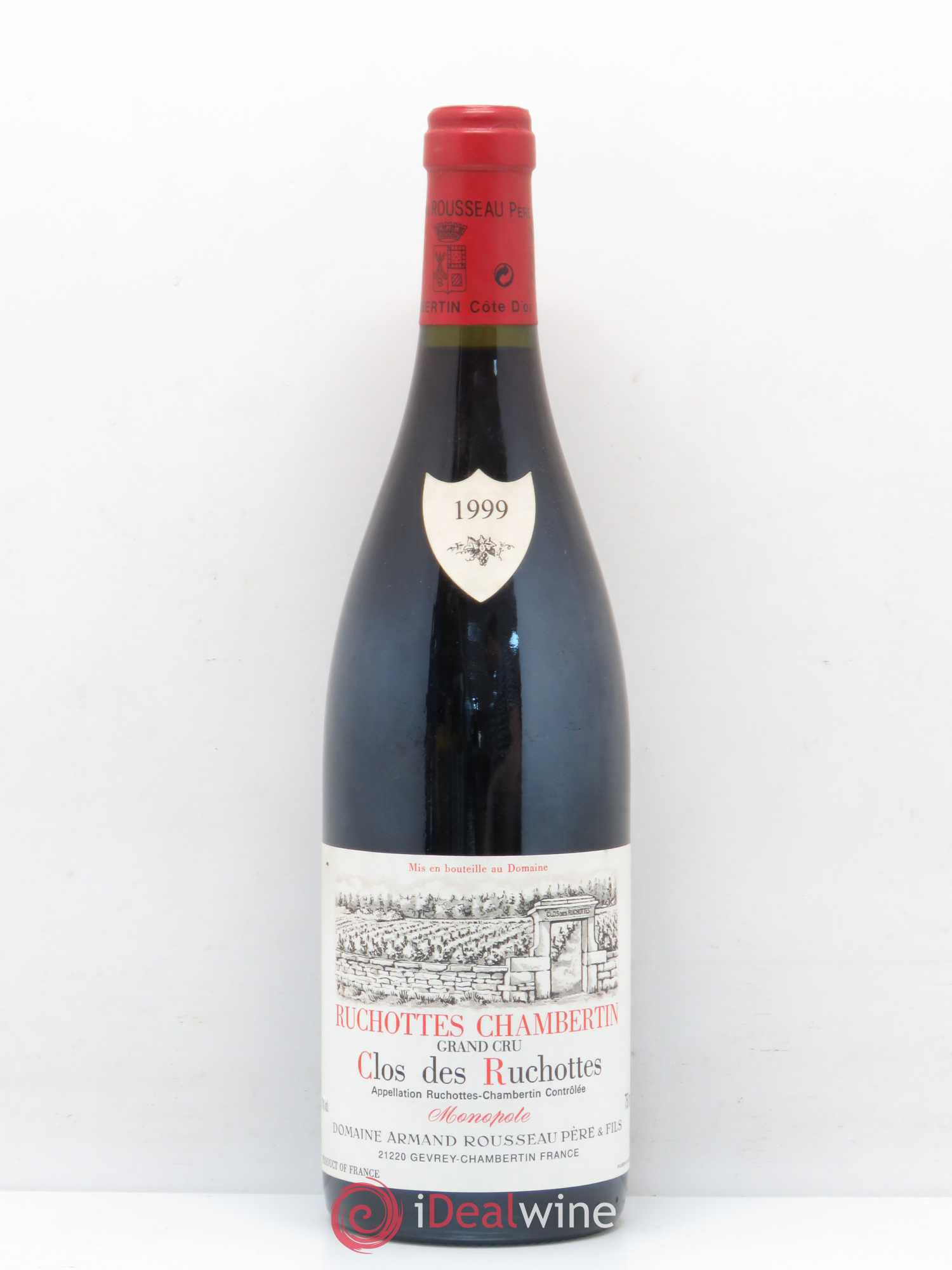 Ruchottes-Chambertin Grand Cru Clos des Ruchottes Armand Rousseau (Domaine) 1999 - Lot de 1 bouteille - 0