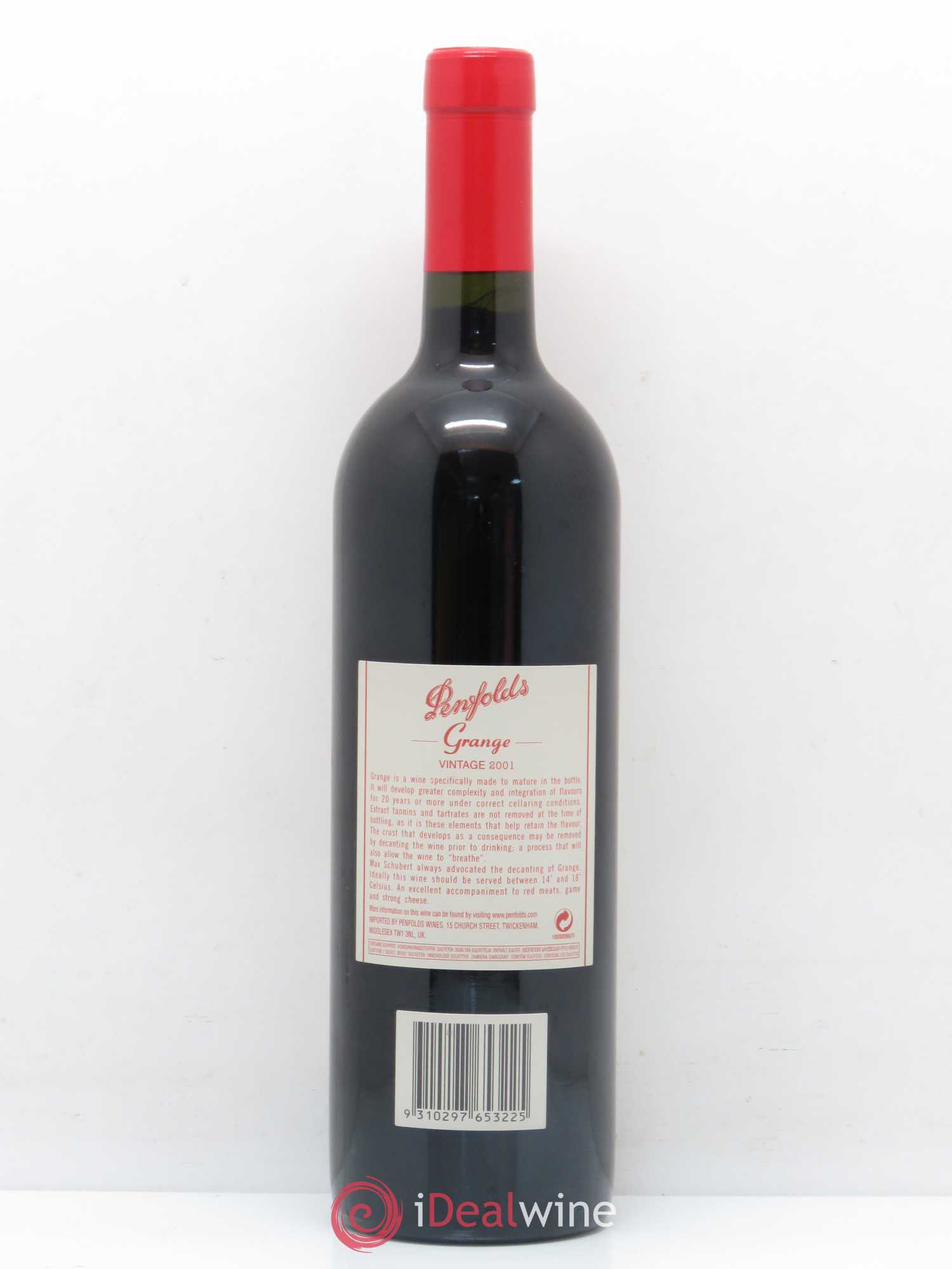 South Australia Penfolds Wines Grange Bin 95 2001 - Lot de 1 bouteille - 1