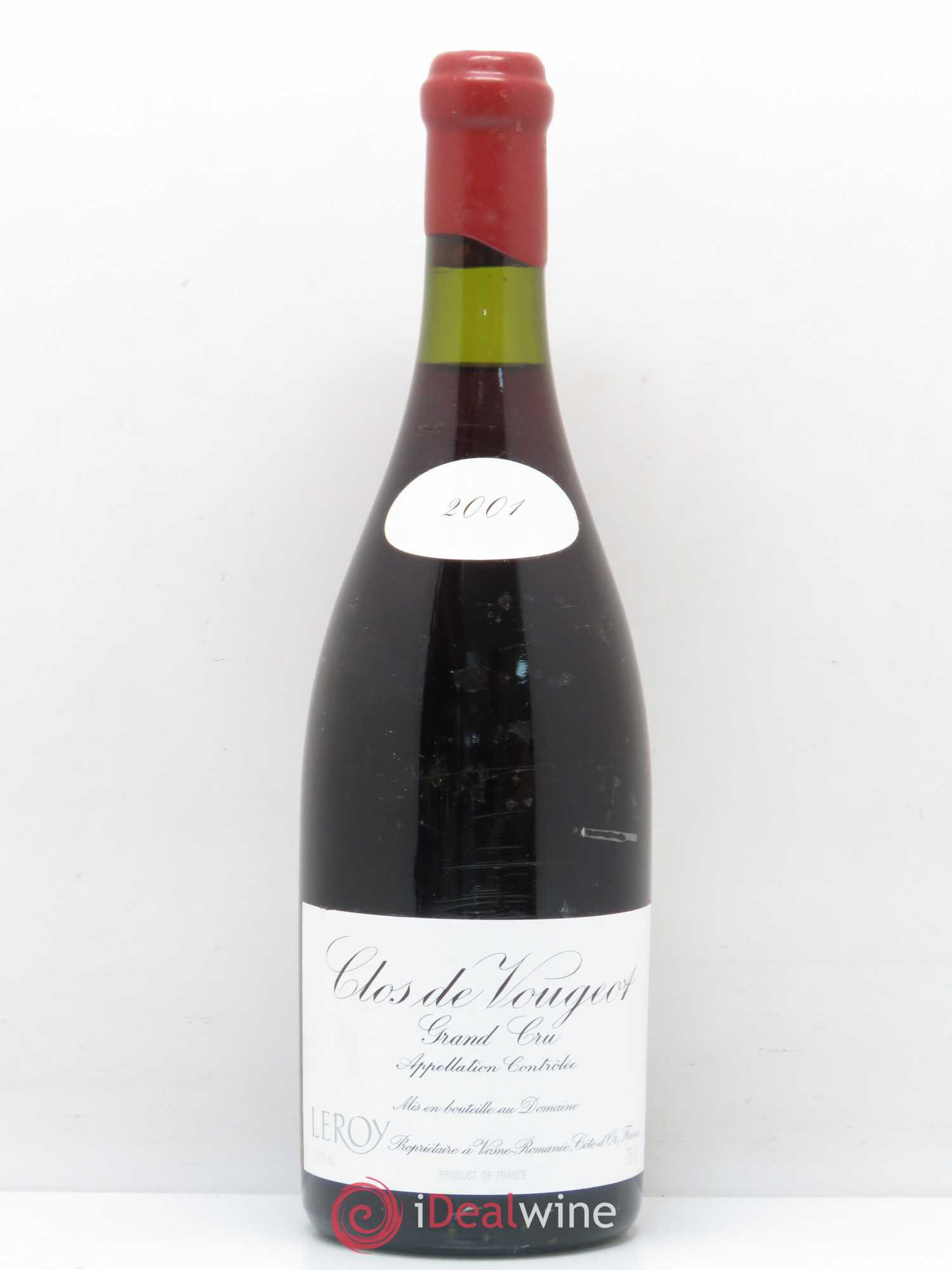 Clos de Vougeot Grand Cru Leroy (Domaine) 2001 - Lot de 1 bouteille - 0