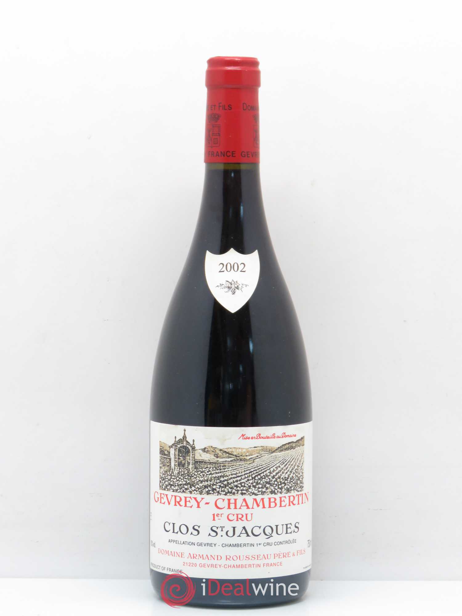 Gevrey-Chambertin 1er Cru Clos Saint-Jacques Armand Rousseau (Domaine) 2002 - Lot de 1 bouteille - 0