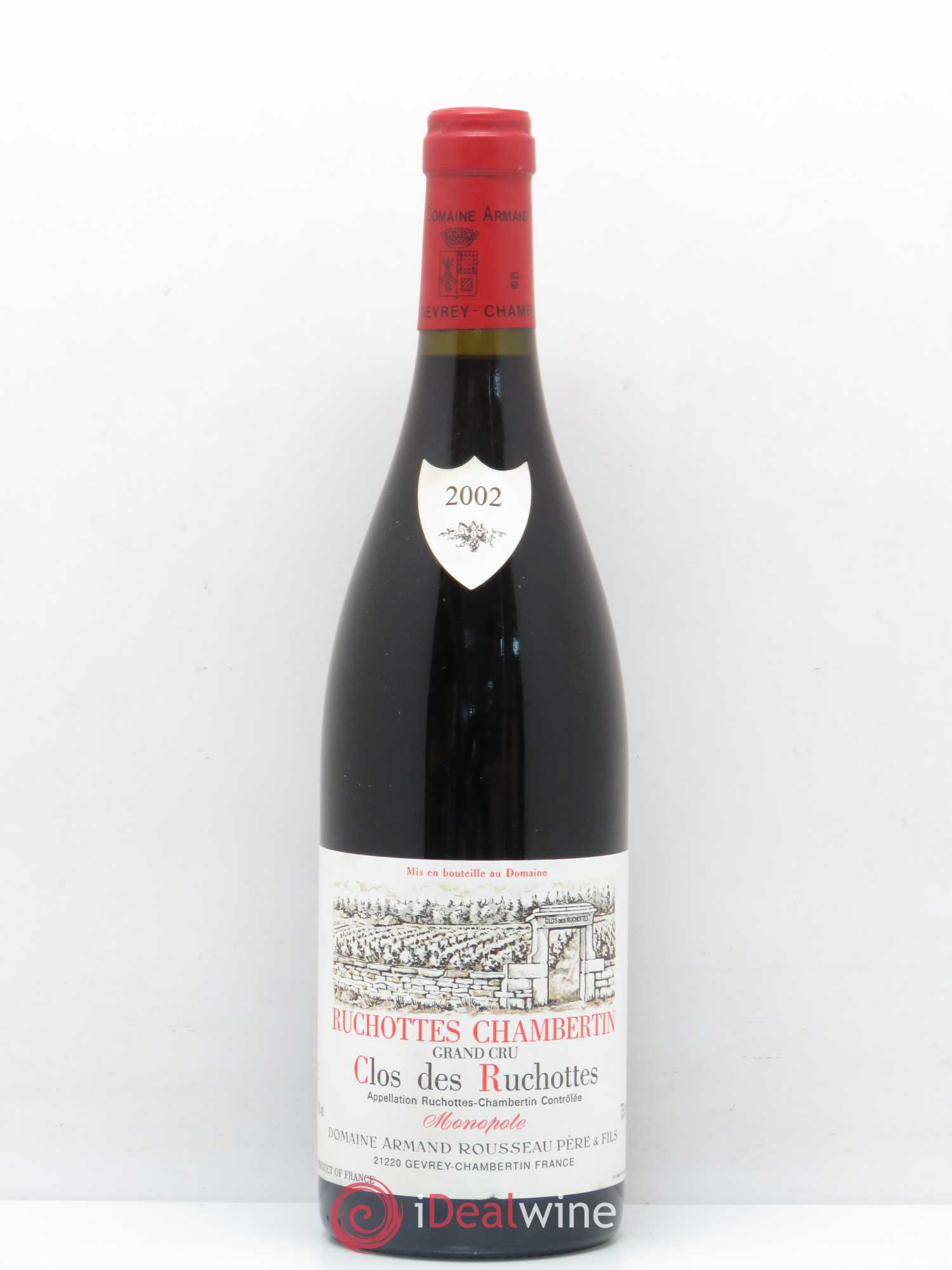 Ruchottes-Chambertin Grand Cru Clos des Ruchottes Armand Rousseau (Domaine) 2002 - Posten von 1 Flasche - 0