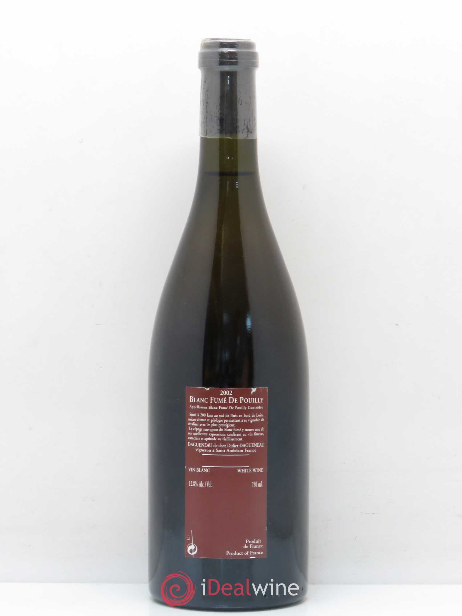 Vin de France (anciennement Pouilly-Fumé) Pur Sang Dagueneau (Domaine Didier - Louis-Benjamin) 2002 - Lot de 1 bouteille - 1