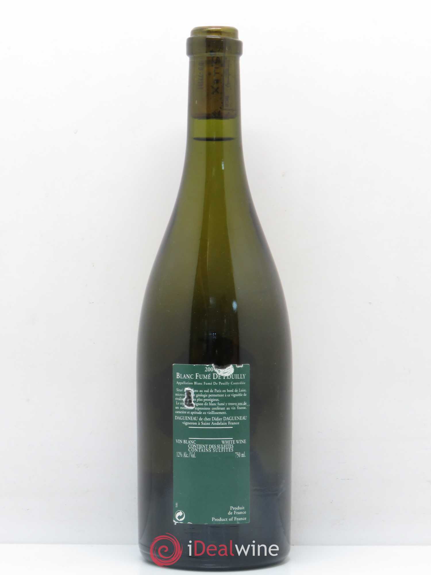 Vin de France (anciennement Pouilly-Fumé) Silex Dagueneau (Domaine Didier - Louis-Benjamin) 2004 - Lot de 1 bouteille - 1