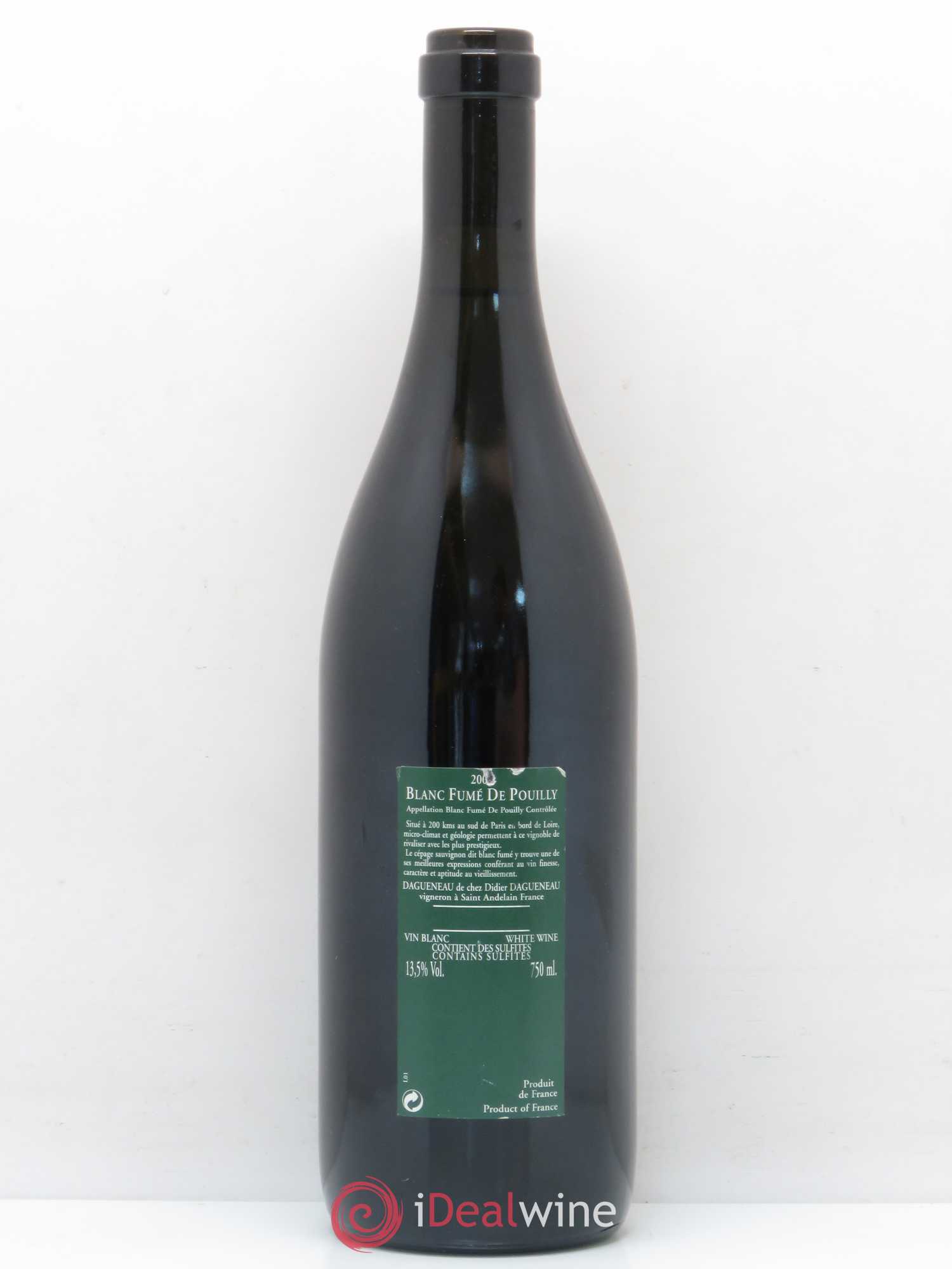 Vin de France (anciennement Pouilly-Fumé) Silex Dagueneau (Domaine Didier - Louis-Benjamin) 2005 - Lot de 1 bouteille - 1