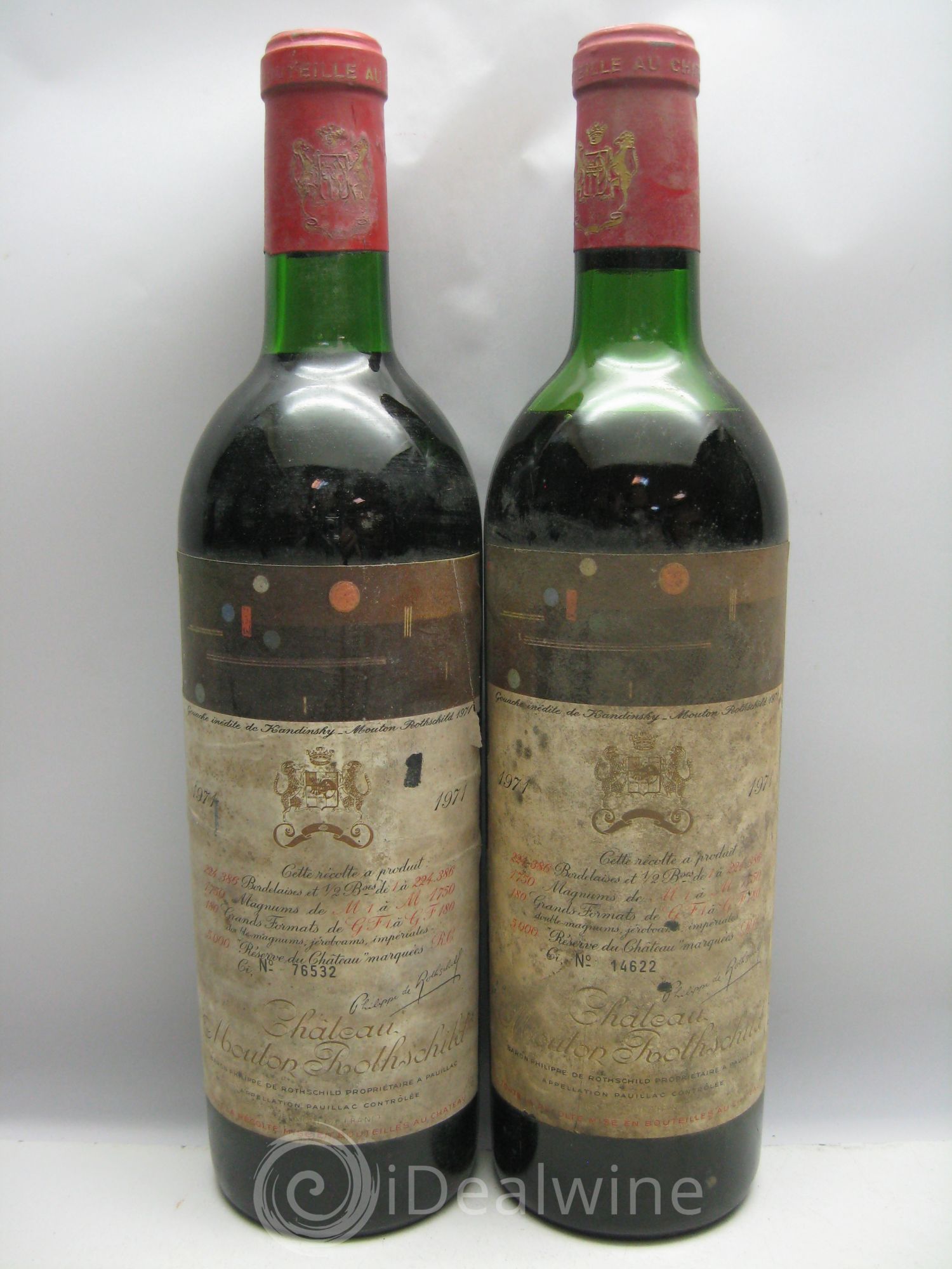 Château Mouton Rothschild 1er Grand Cru Classé 1971 - Lot de 6 bouteilles - 2