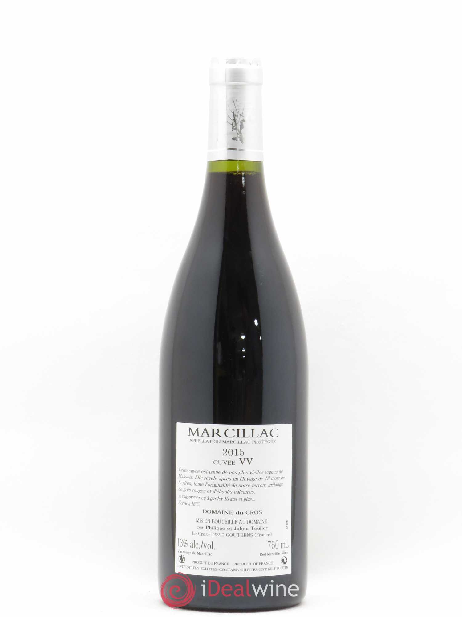 Marcillac Vieilles vignes Domaine du Cros (sans prix de réserve) 2015 - Posten von 1 Flasche - 1