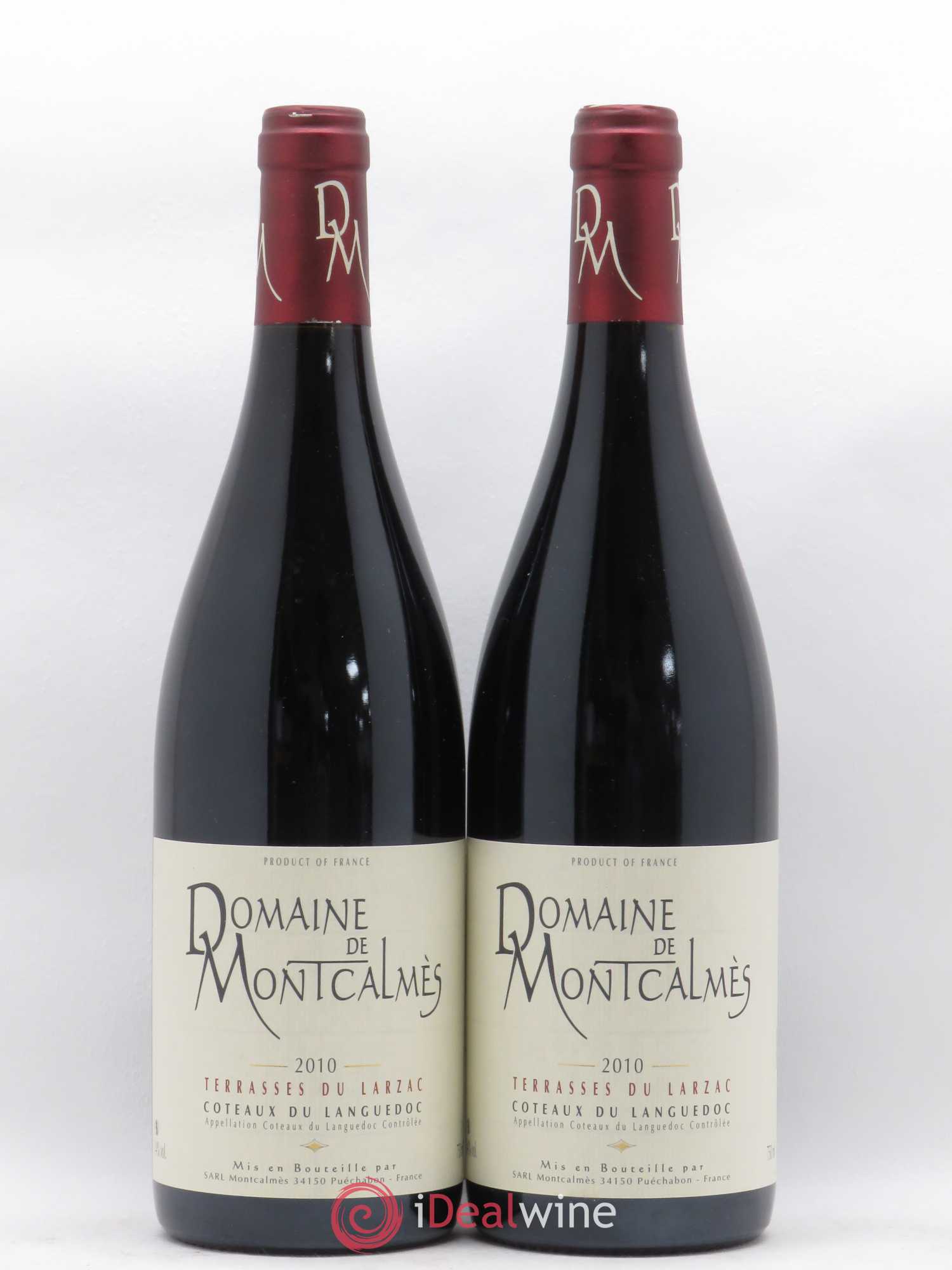 Terrasses du Larzac Domaine de Montcalmès Frédéric Pourtalié 2010 - Lot de 2 bouteilles - 0