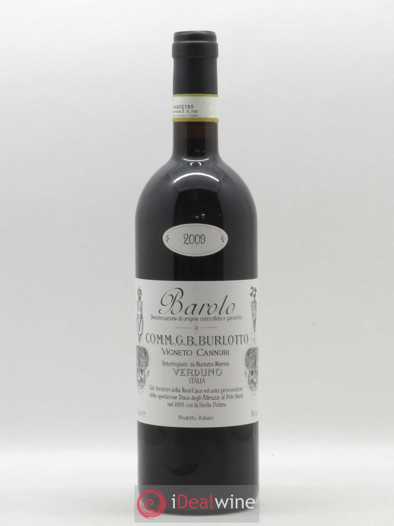 Barolo DOCG Cannubi Comm. Giovan Battista Burlotto 2009 - Lot de 1 bouteille - 0