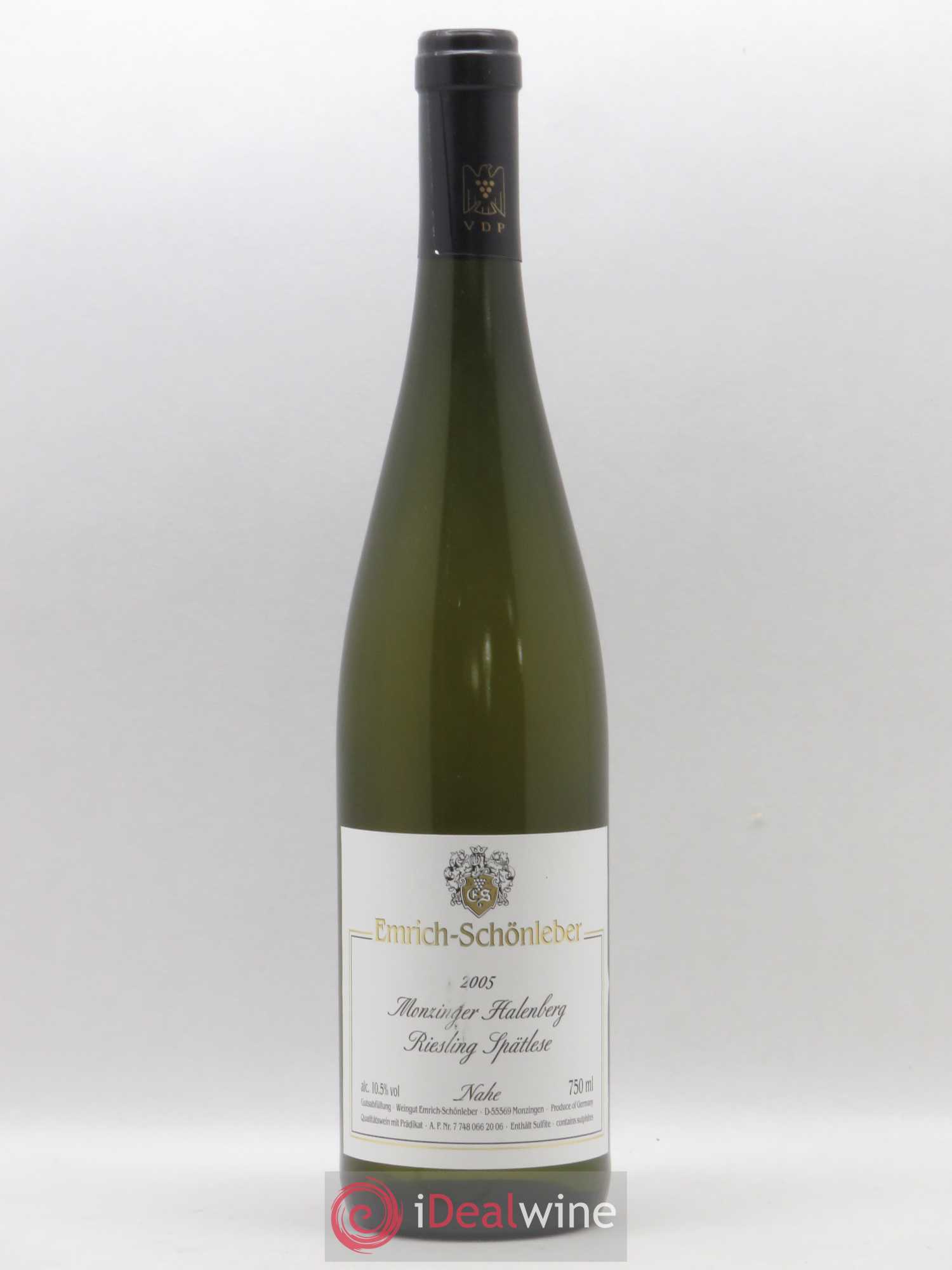 Allemagne Nahe Monzinger Halenberg Riesling Spatlese Emrich Schonleber 2005 - Posten von 1 Flasche - 0