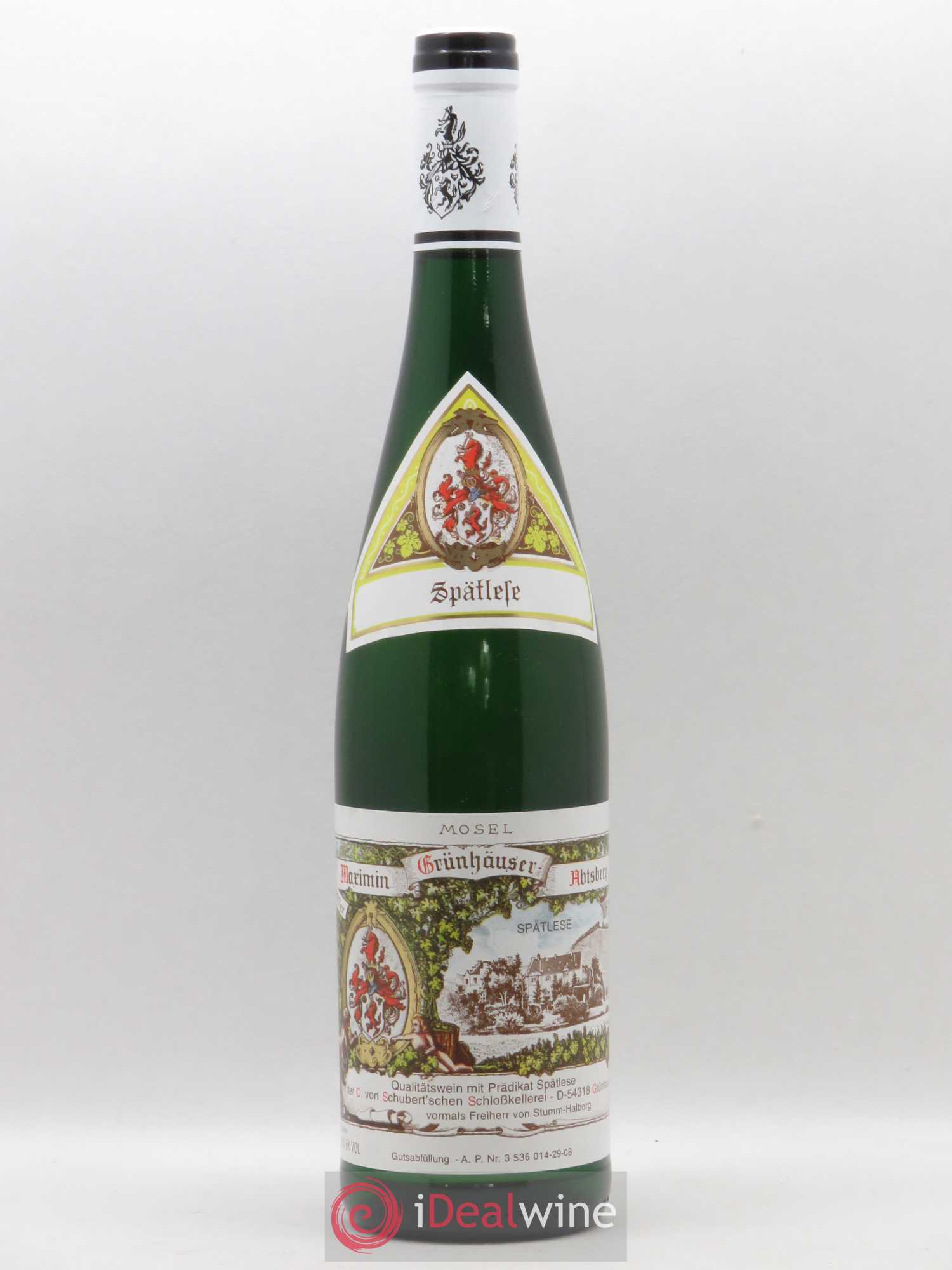 Allemagne Mosel-Saar Riesling Spatlese Maximin Grunhauser Abtsberg C. von Schubert'schen Schlosskellerei 2007 - Posten von 1 Flasche - 0