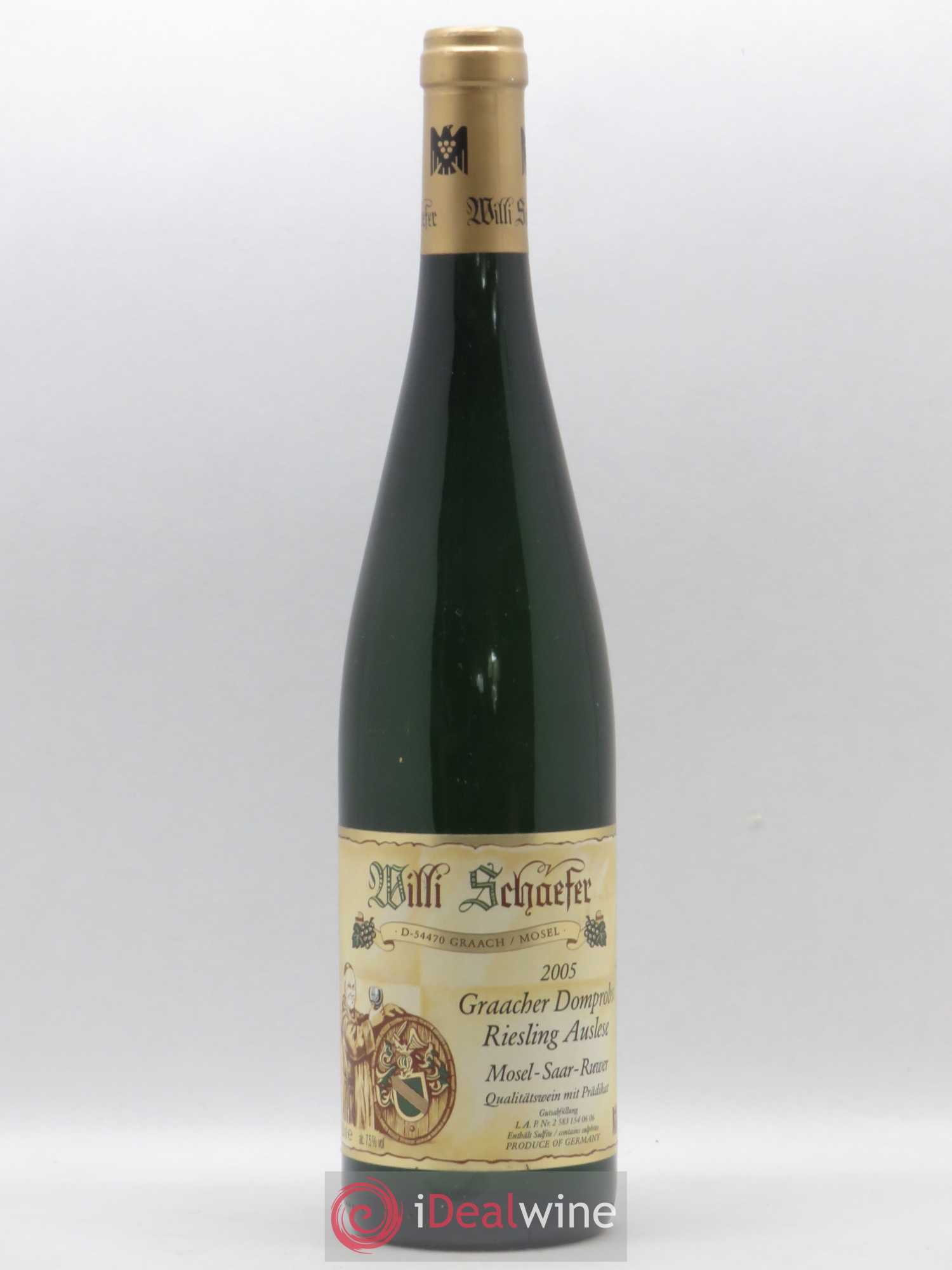 Riesling Willi Schaefer Graacher Domprobst Auslese 2005 - Posten von 1 Flasche - 0