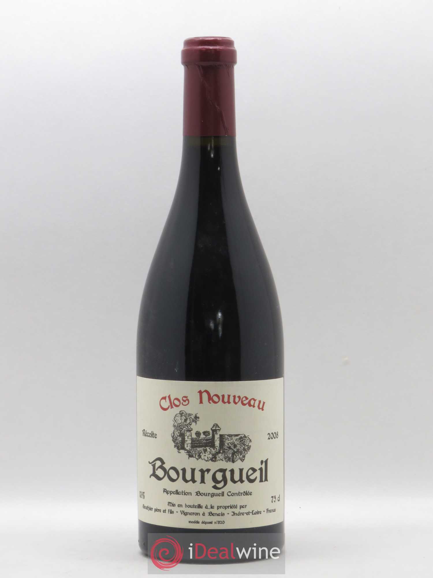 Bourgueil Clos Nouveau Domaine du Bel Air 2008 - Lotto di 1 bottiglia - 0