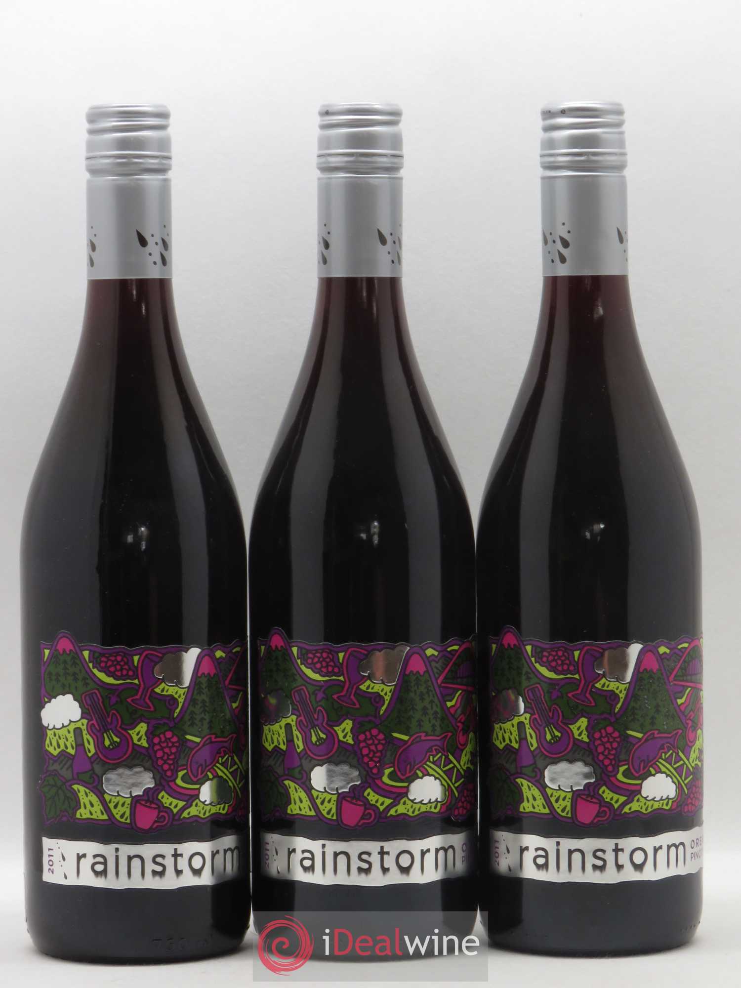 USA Rainstorm Oregon Pinot Noir (sans prix de réserve) 2011 - Posten von 3 Flaschen - 0