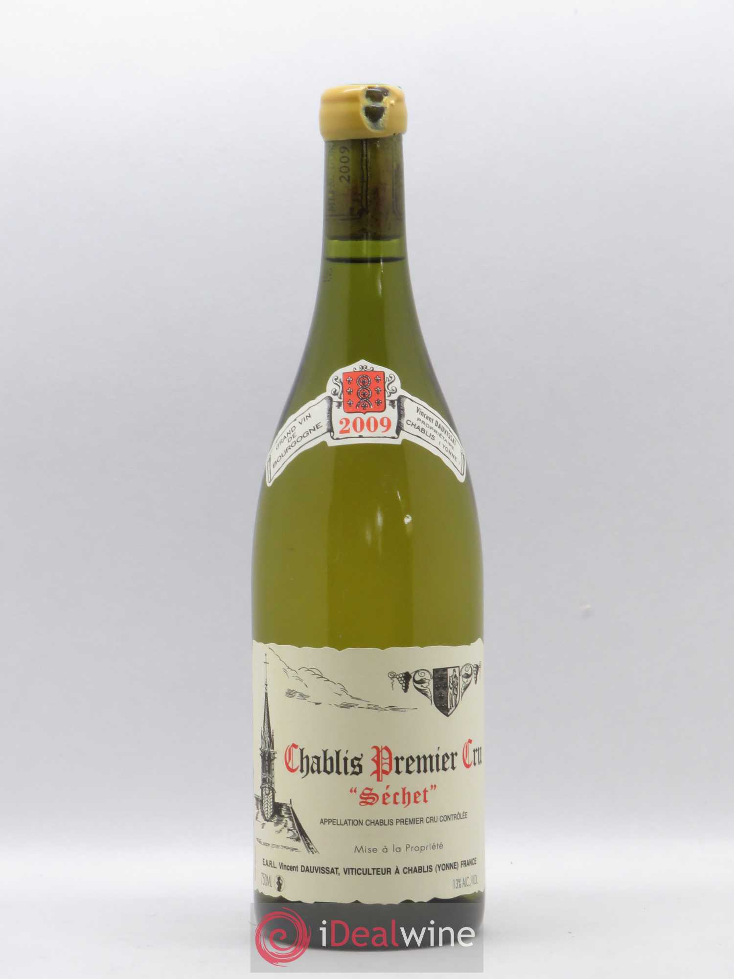 Chablis 1er Cru Séchet Vincent Dauvissat (Domaine) 2009 - Lot de 1 bouteille - 0