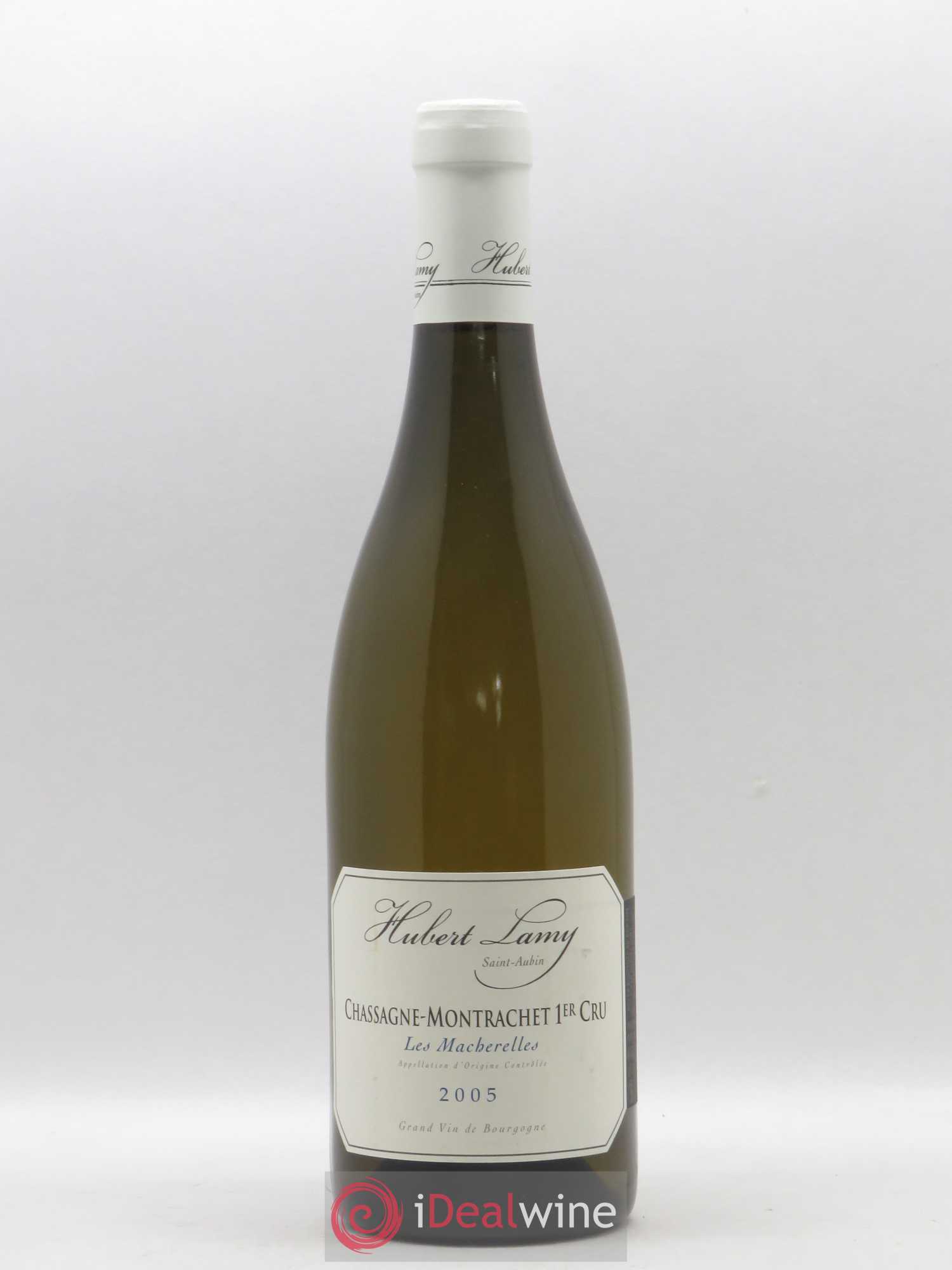 Chassagne-Montrachet 1er Cru Les Macherelles Hubert Lamy 2005 - Lot de 1 bouteille - 0