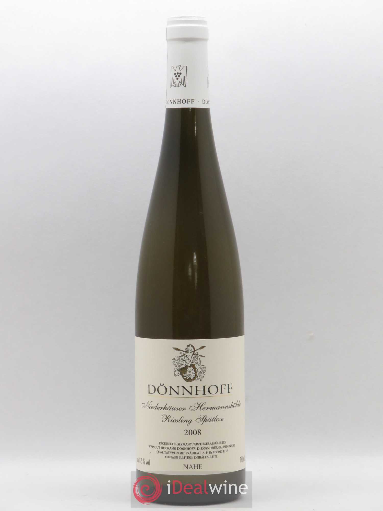 Allemagne Nahe Niederhauser Hermannshohle Riesling Spatlese Donnhoff 2008 - Posten von 1 Flasche - 0