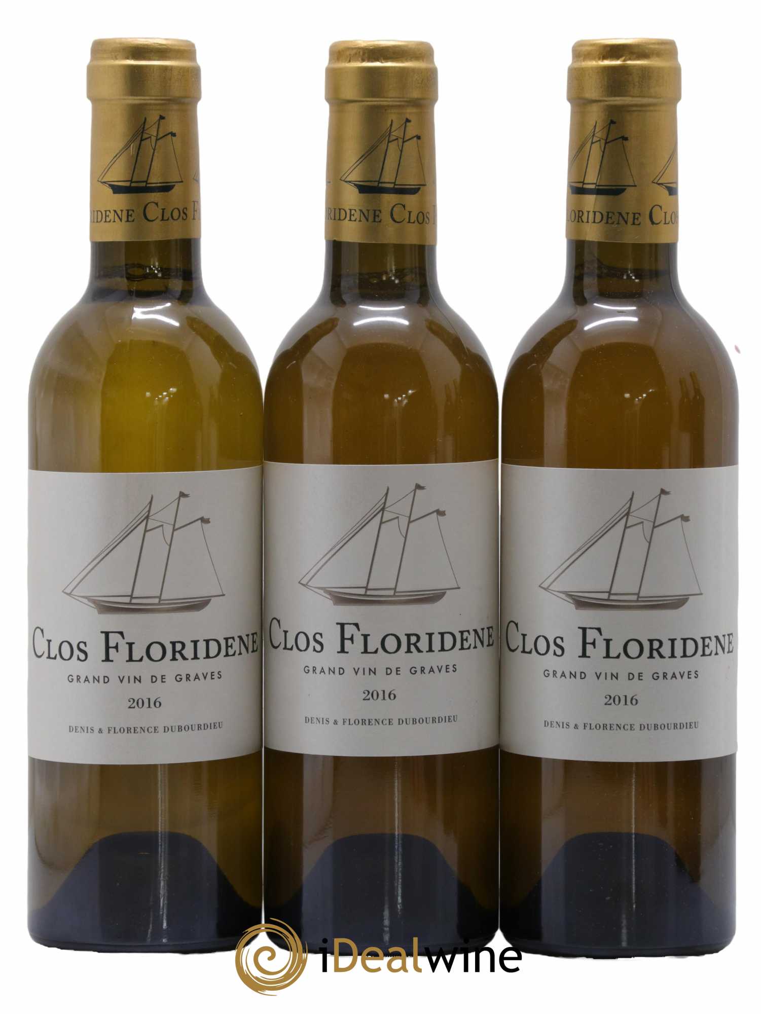 Clos Floridène 2016 - Posten von 6 Demi-Flaschen - 1