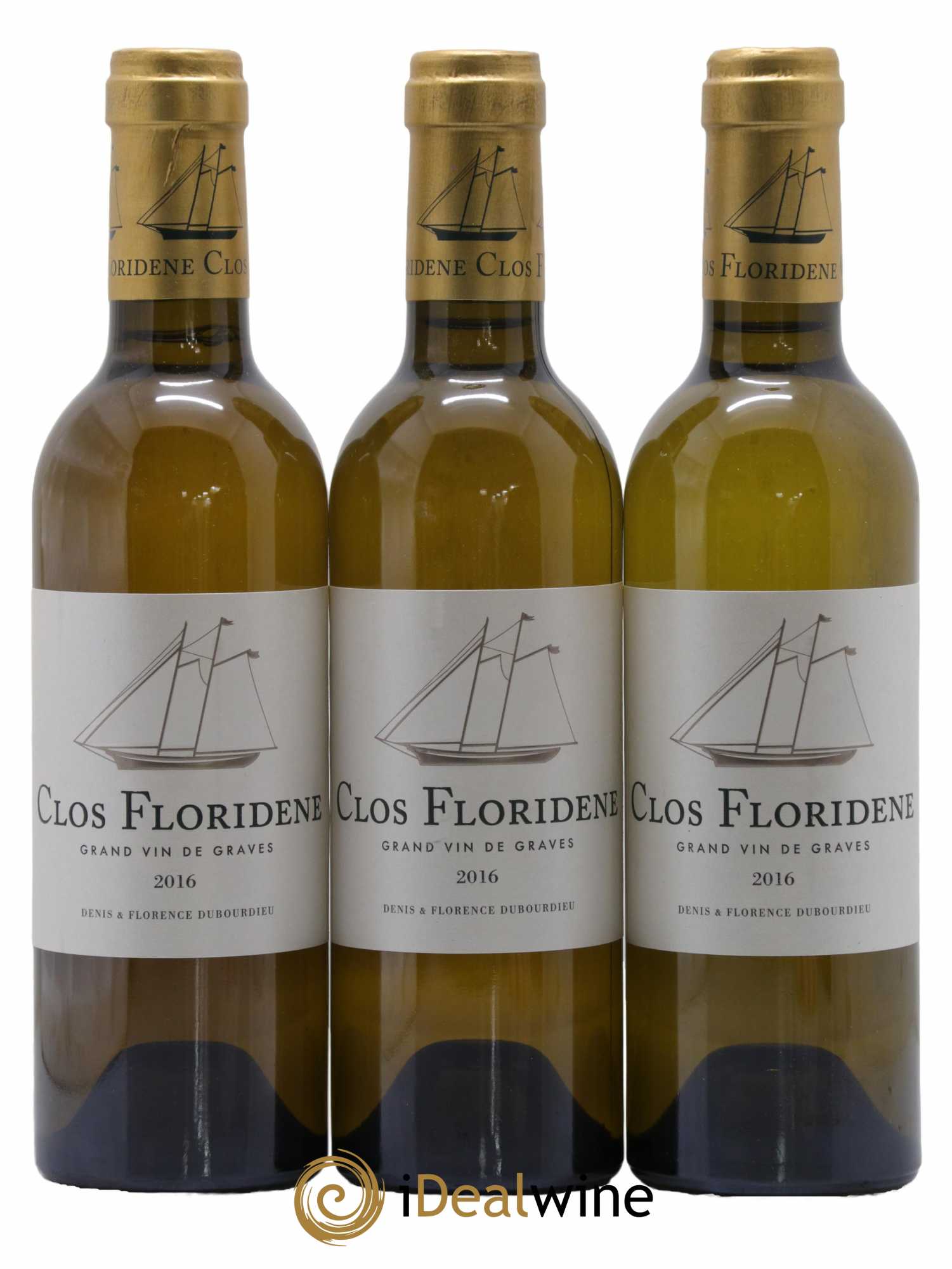 Clos Floridène 2016 - Posten von 6 Demi-Flaschen - 2