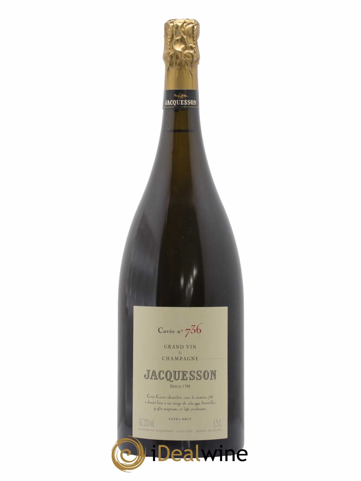 Cuvée 736 Jacquesson - Lot de 1 magnum - 0