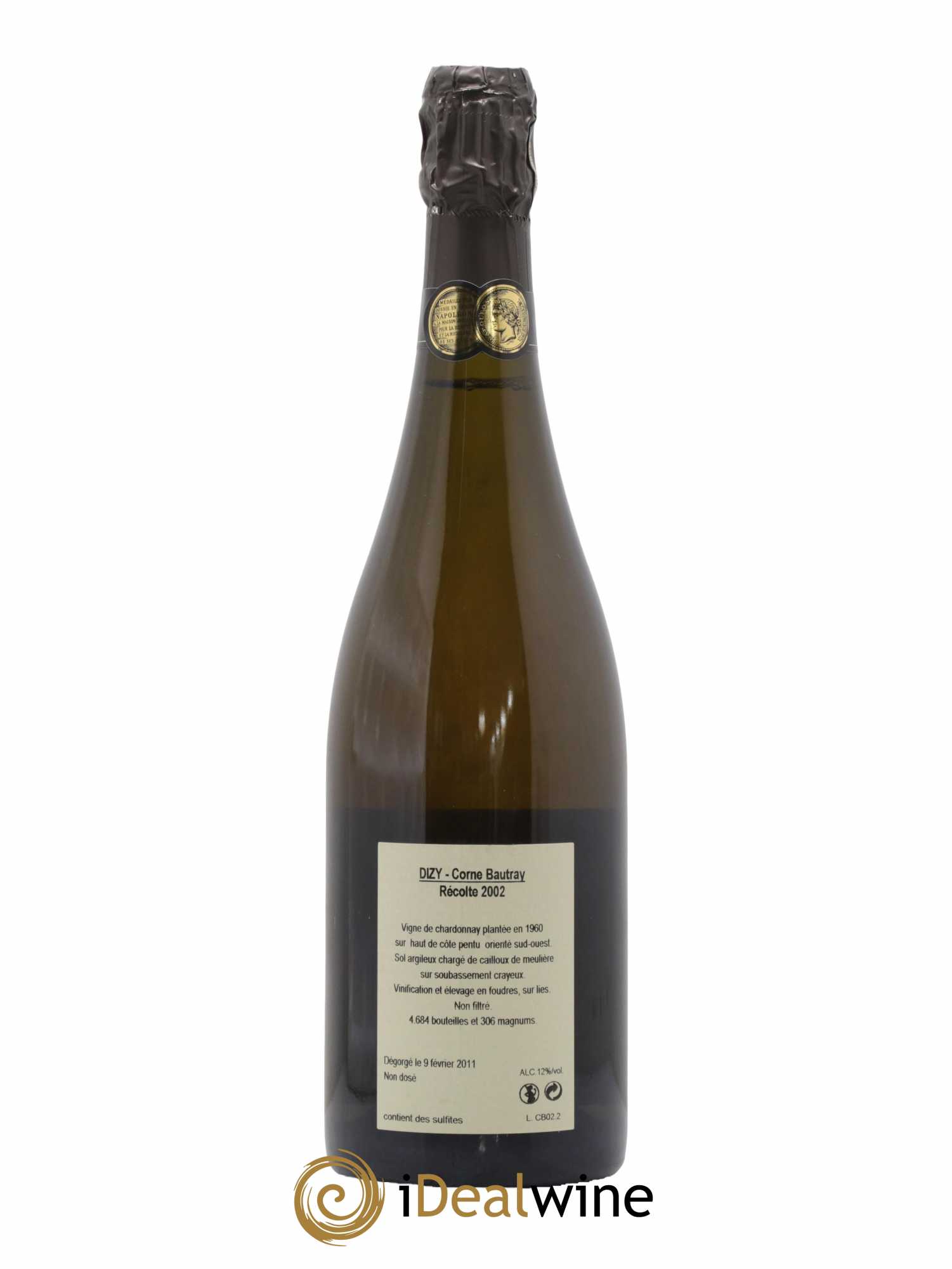 Dizy Corne Bautray Extra-Brut Jacquesson 2002 - Lot de 1 bouteille - 1