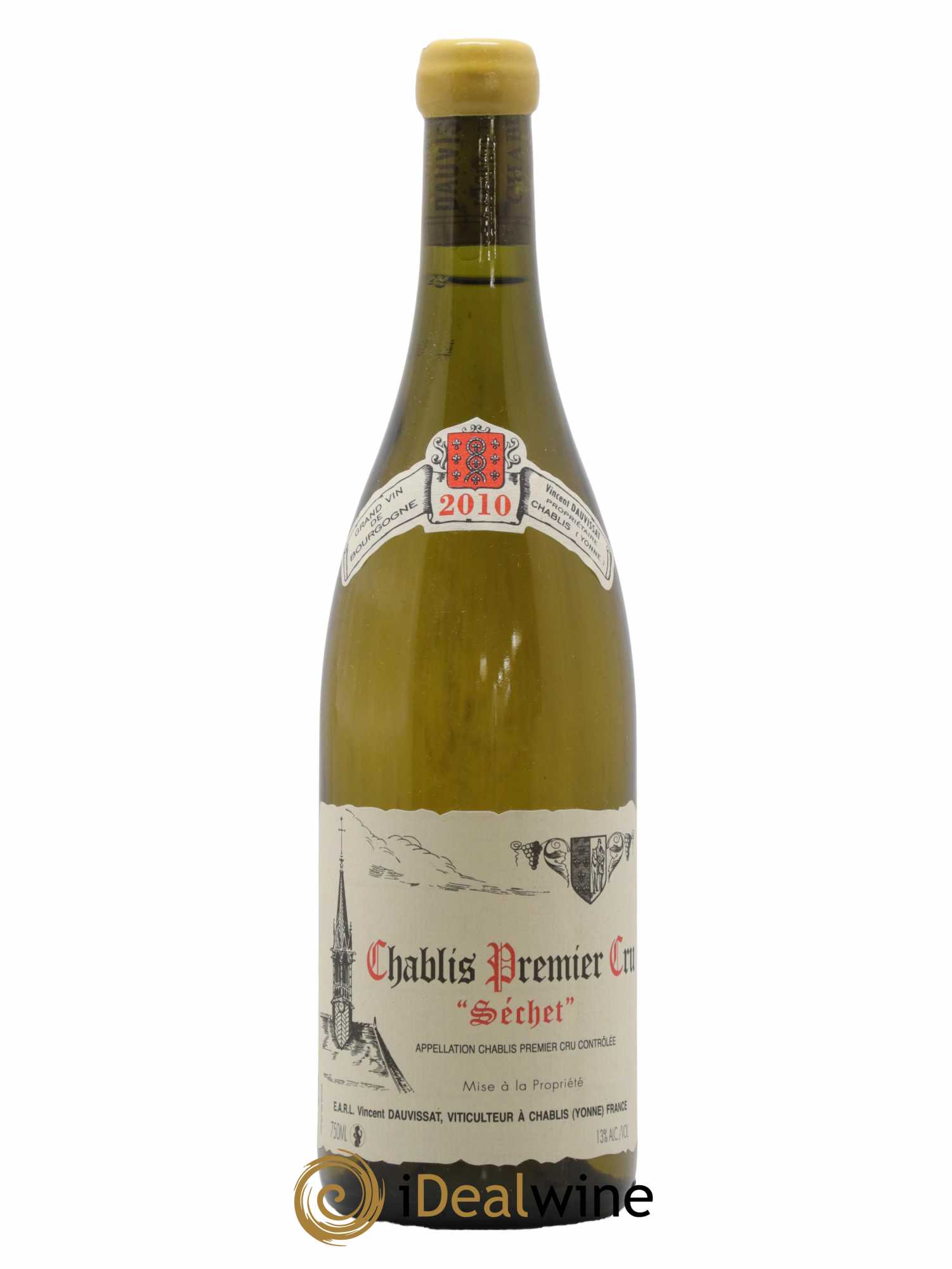 Chablis 1er Cru Séchet Vincent Dauvissat (Domaine) 2010 - Lot de 1 bouteille - 0