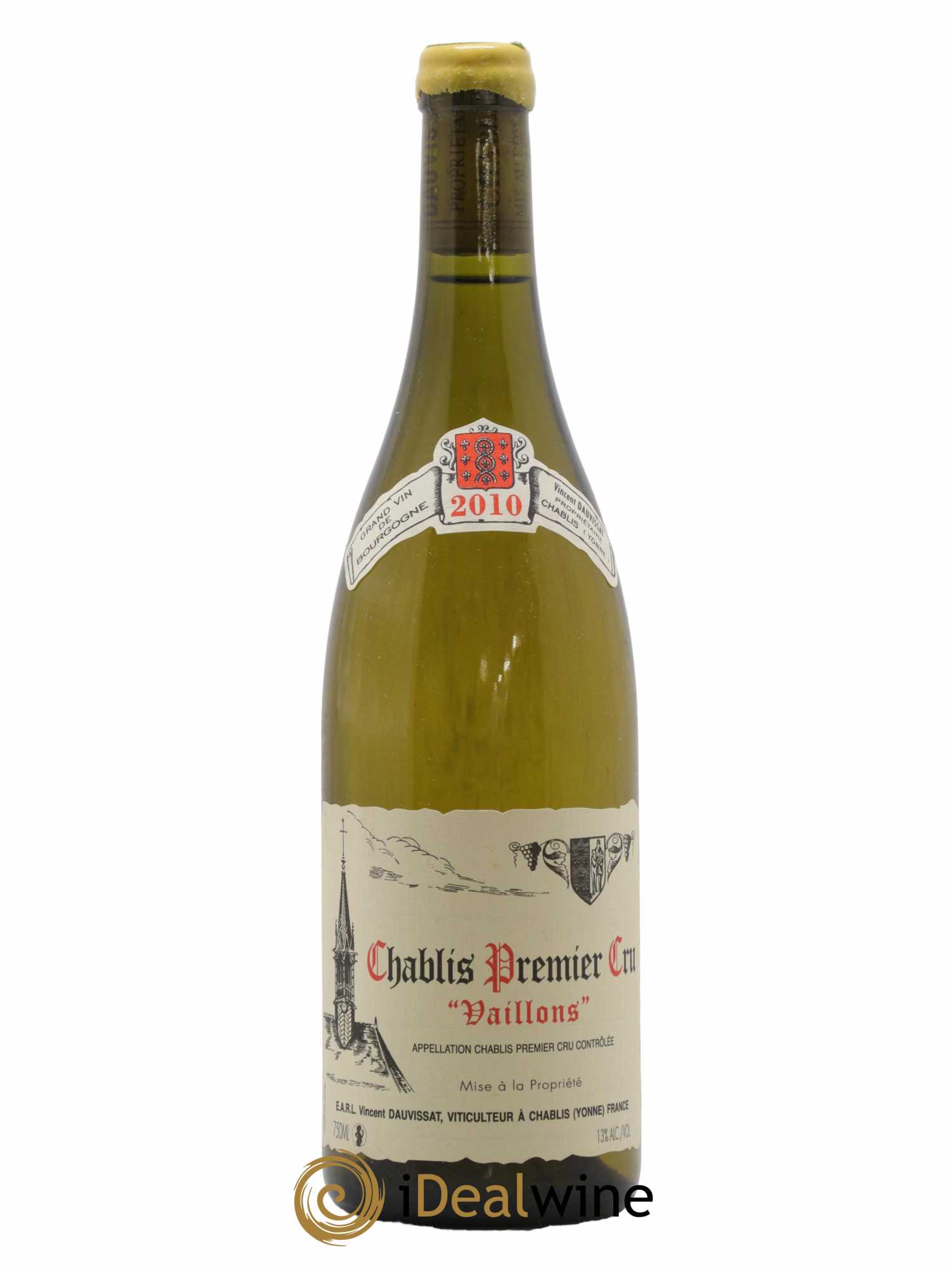Chablis 1er Cru Vaillons Vincent Dauvissat (Domaine) 2010 - Lot of 1 bottle - 0