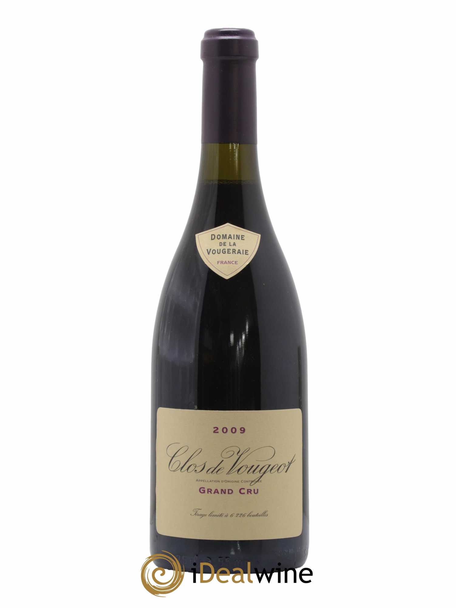 Clos de Vougeot Grand Cru La Vougeraie 2009 - Lot de 1 bouteille - 0