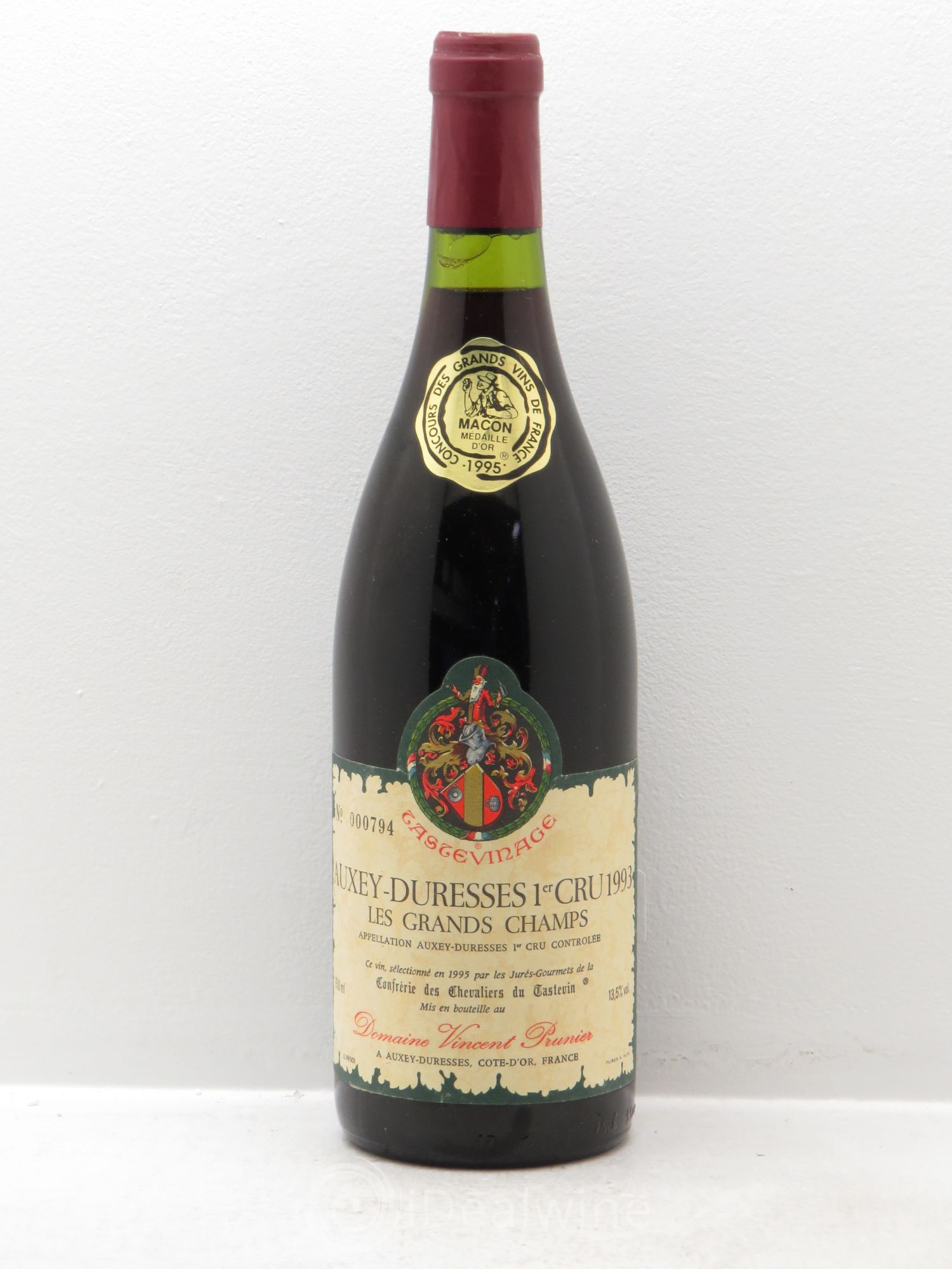 Auxey-Duresses 1er Cru Vincent Prunier 1993 - Lot de 1 bouteille - 0