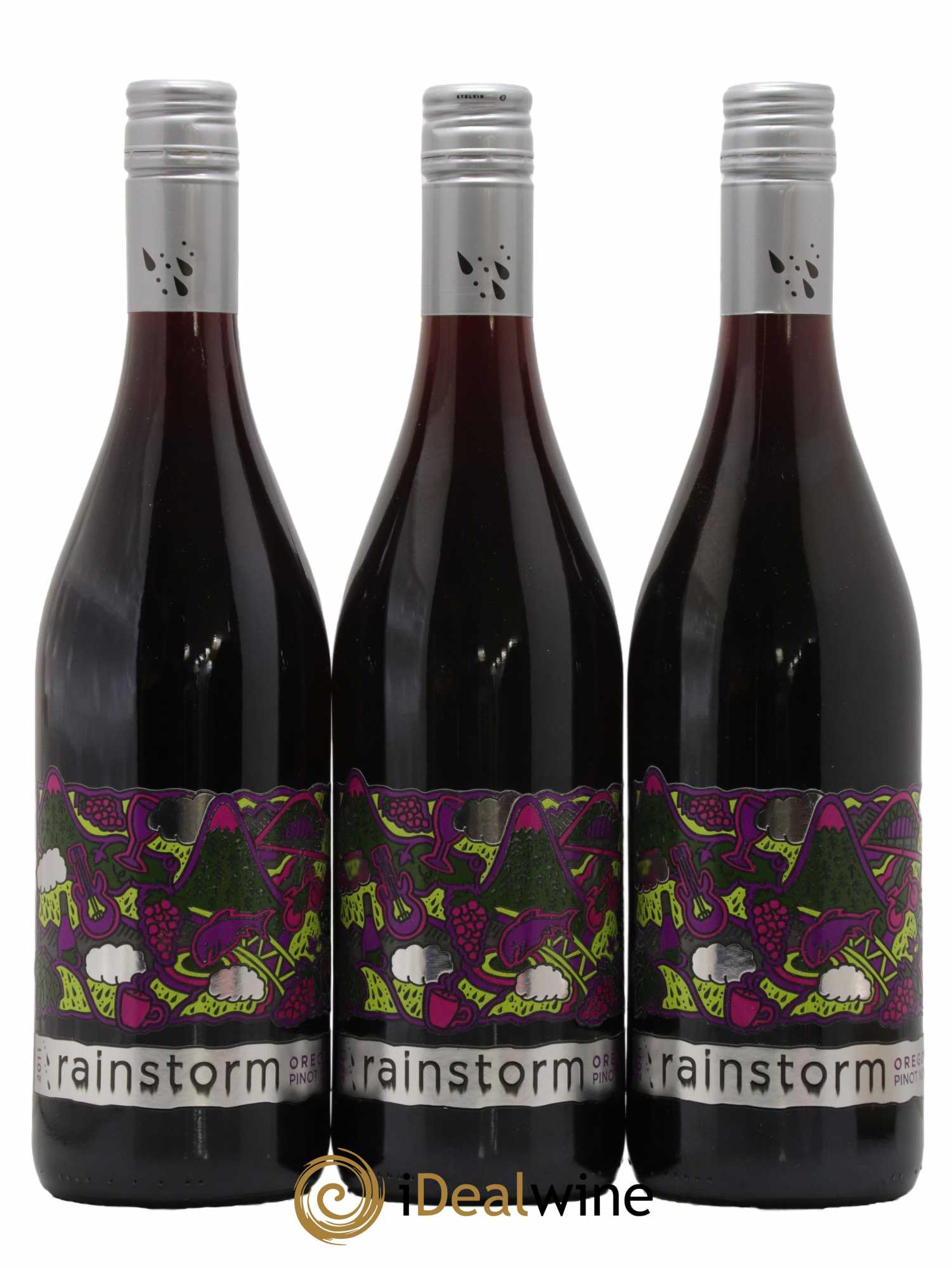 USA Oregon Pinot Noir Rainstorm 2011 - Lot de 6 bouteilles - 1