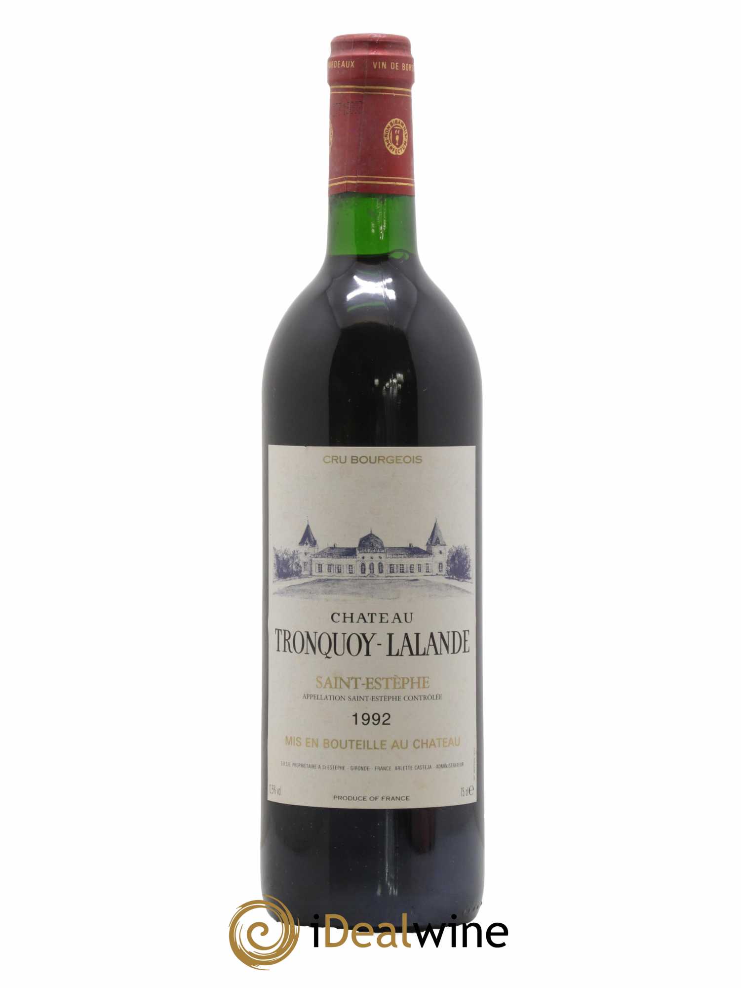 Château Tronquoy Lalande 1992 - Lot de 1 bouteille - 0