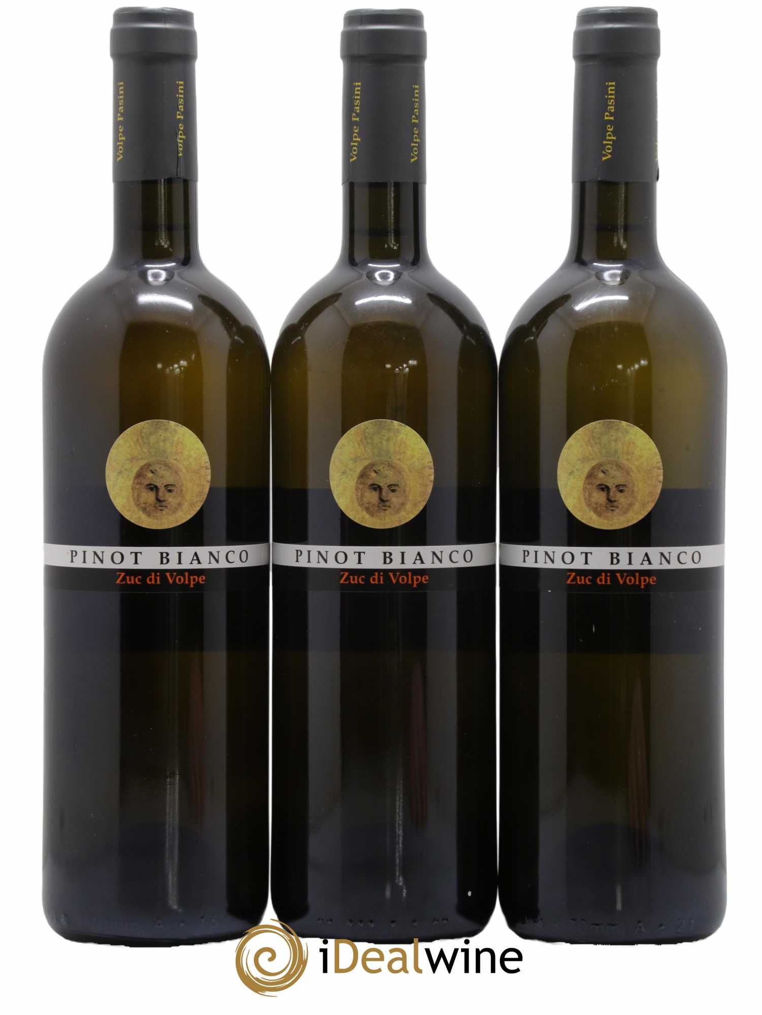Italie Friuli Colli Orientiali Pinot Bianco Volpe Pasini Zuc di Volpe 2015 - Lot de 3 bouteilles - 0