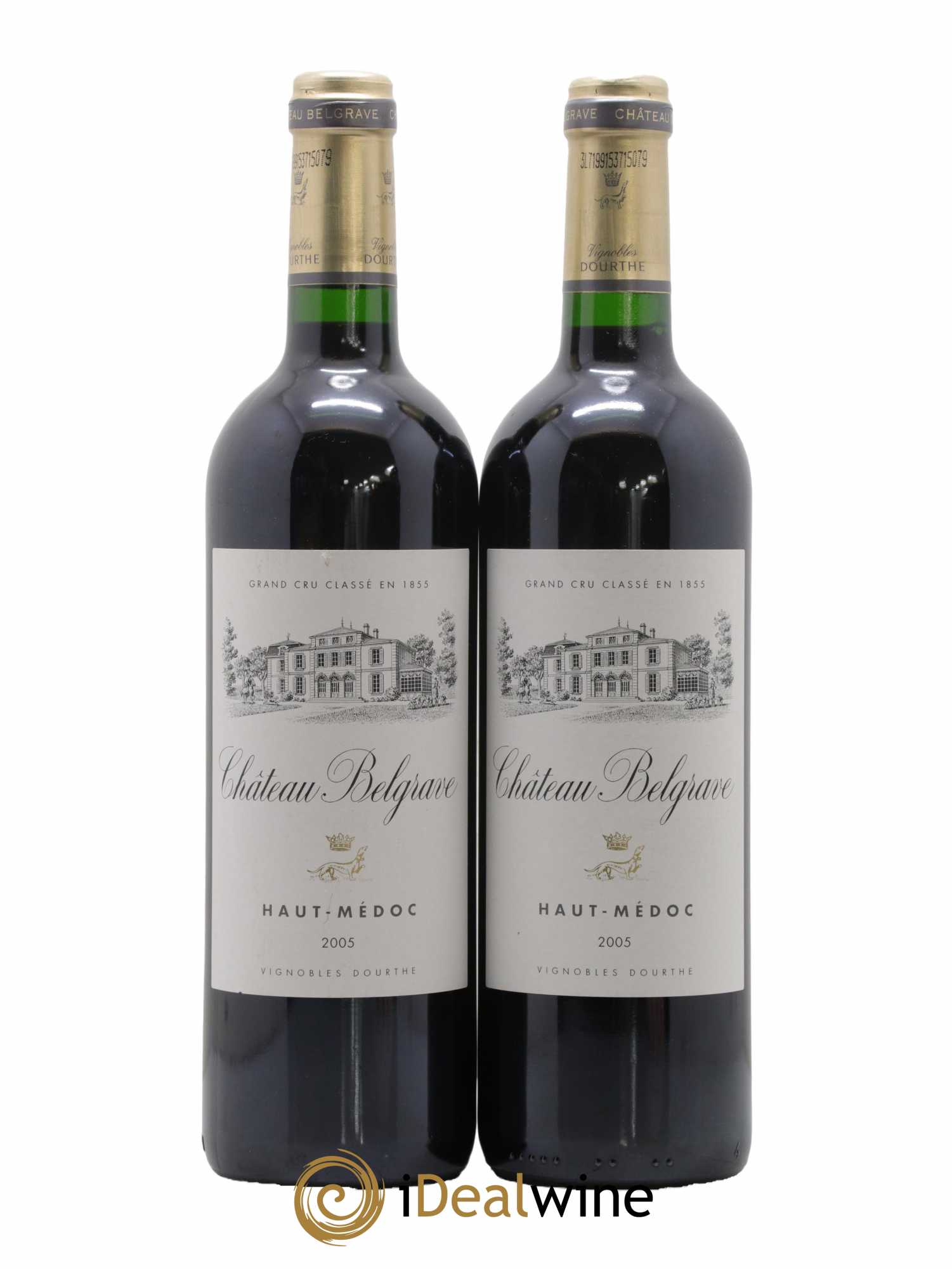 Château Belgrave 5ème Grand Cru Classé 2005 - Lot de 2 bouteilles - 0