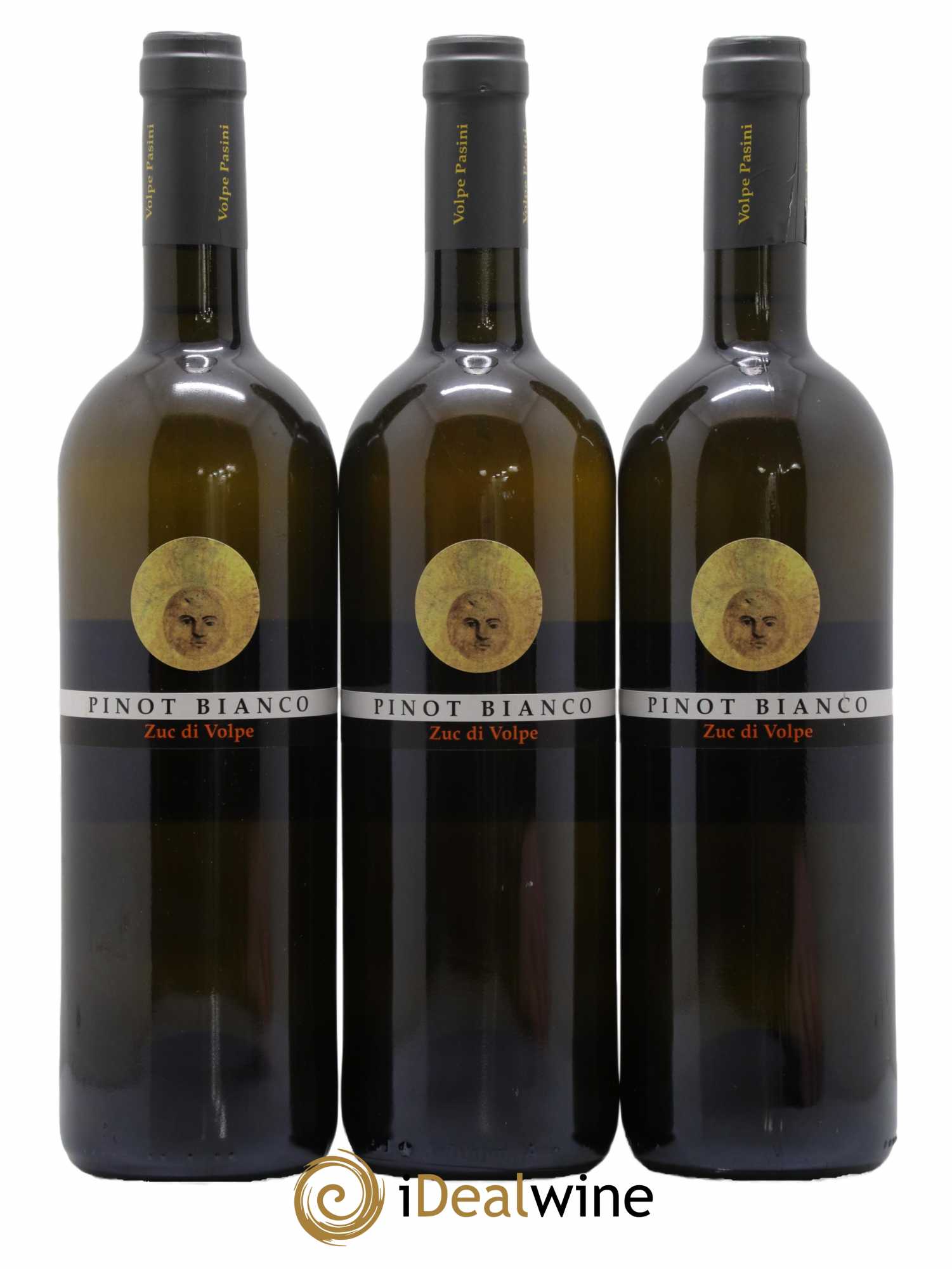 Italie Friuli Colli Orientiali Pinot Bianco Volpe Pasini Zuc di Volpe 2015 - Lot de 3 bouteilles - 0
