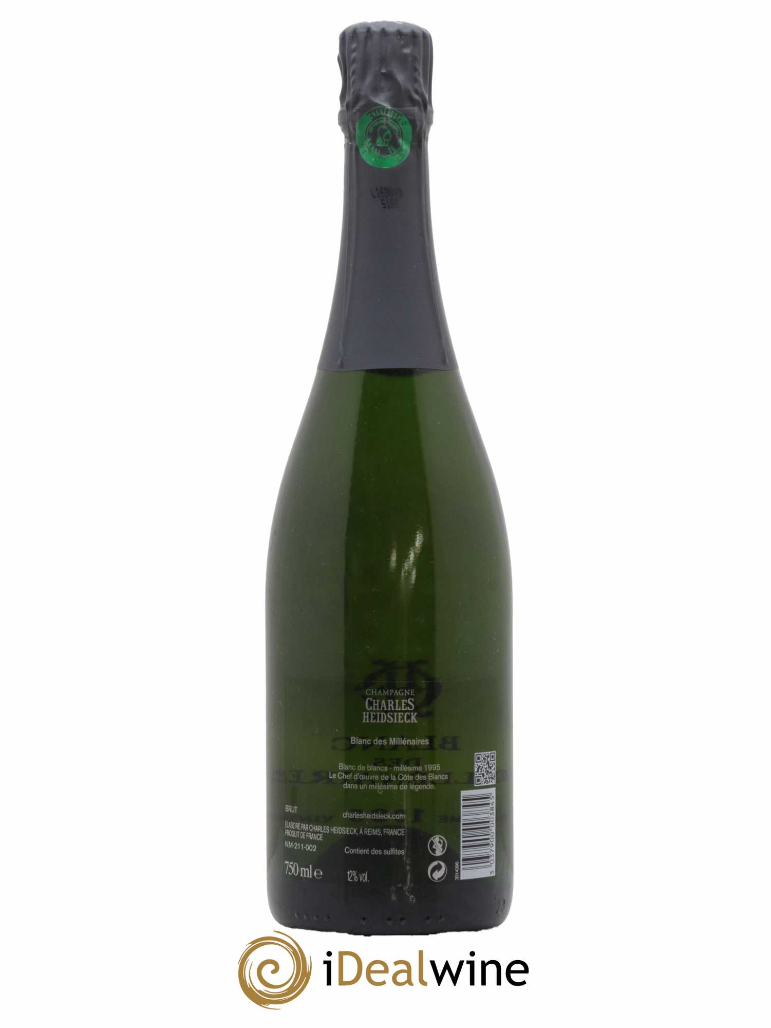 Blanc de Blancs Blanc des Millénaires Brut Charles Heidsieck 1995 - Lot de 1 bouteille - 1