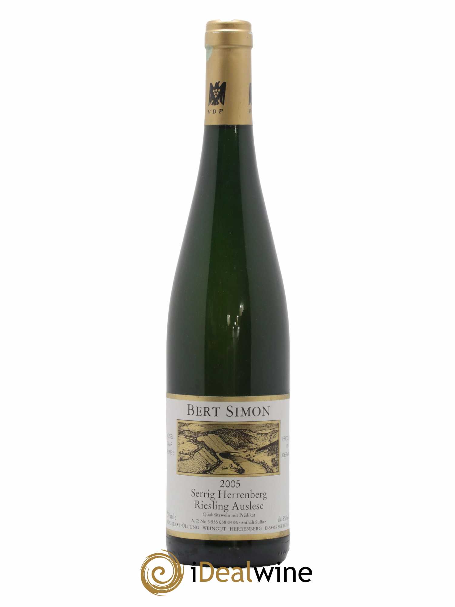Allemagne Mosel-Saar Serrig Herrenberg Auslese Goldkapsel Bert Simon 2005 - Lot de 1 bouteille - 0