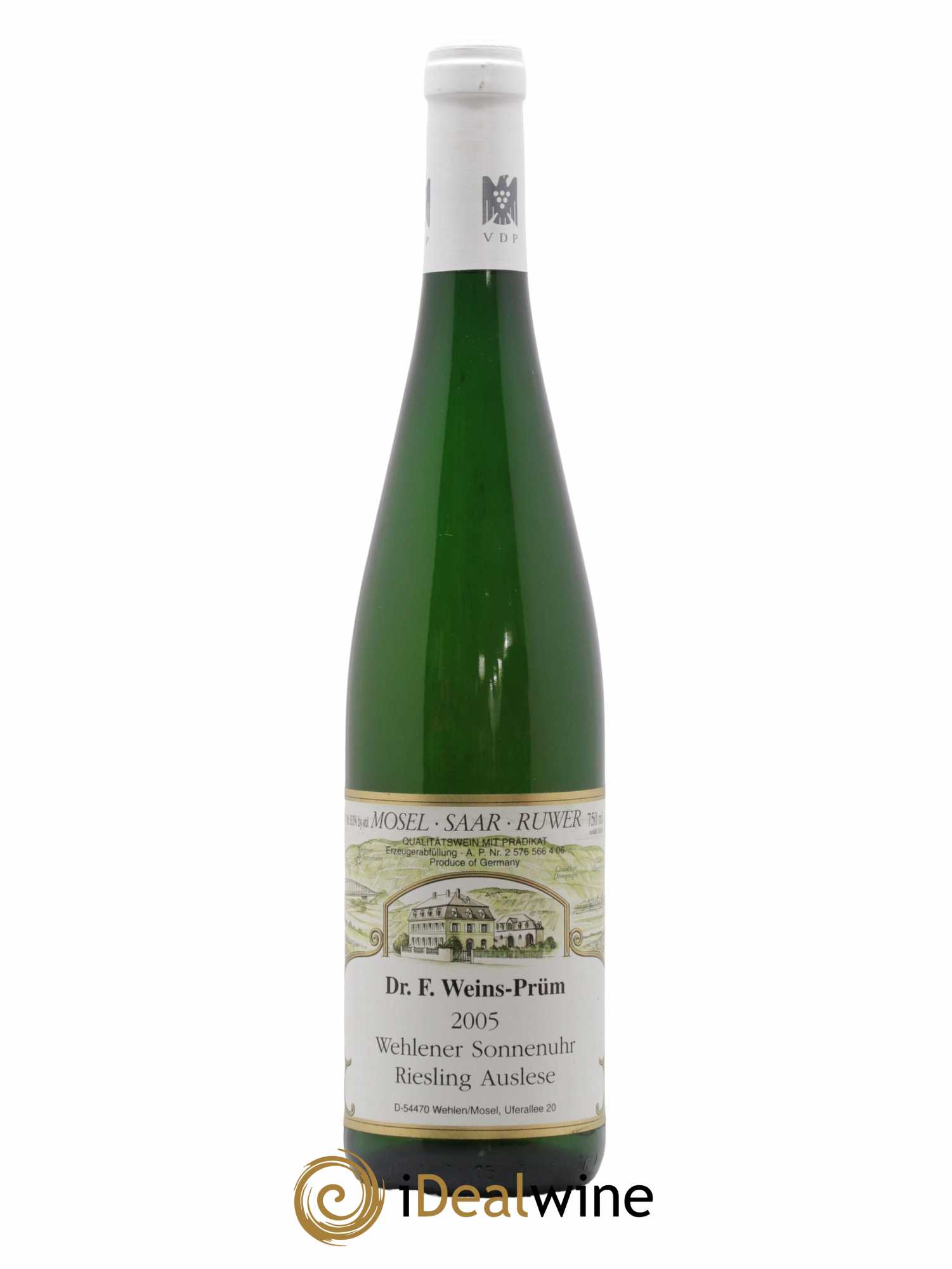 Allemagne Mosel-Saar Wehlener Sonnenuhr Auslese Dr. F. Weins-Prüm 2005 - Lot de 1 bouteille - 0