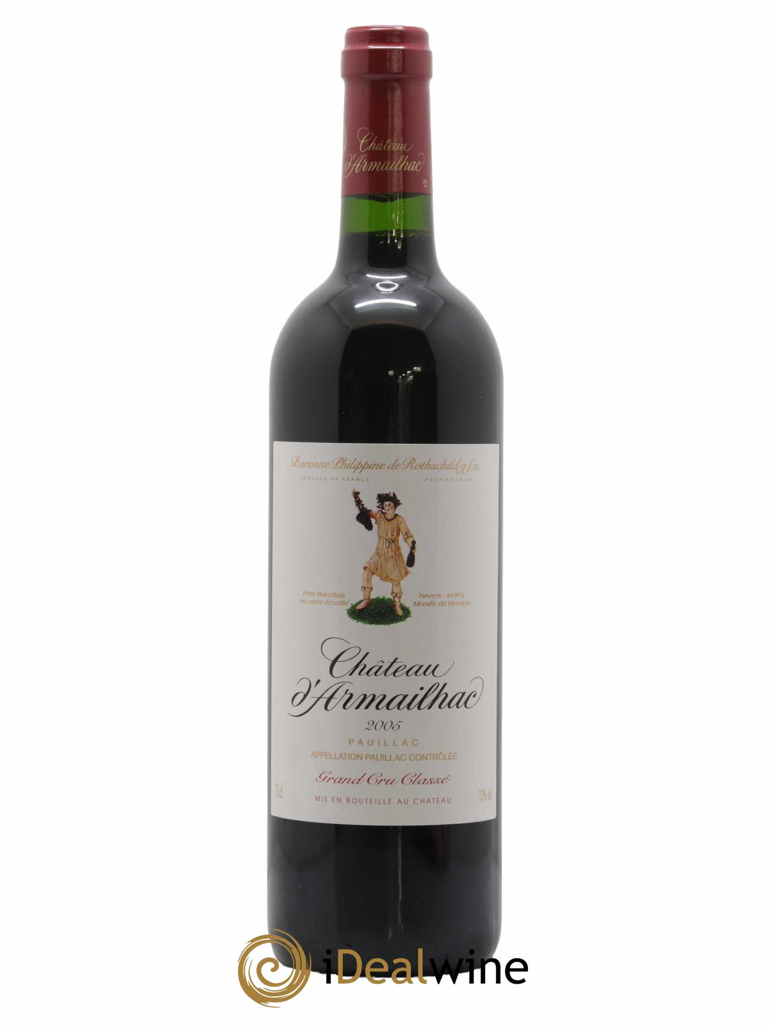 Château d' Armailhac - Mouton Baron(ne) Philippe 5ème Grand Cru Classé 2005 - Lotto di 1 bottiglia - 0