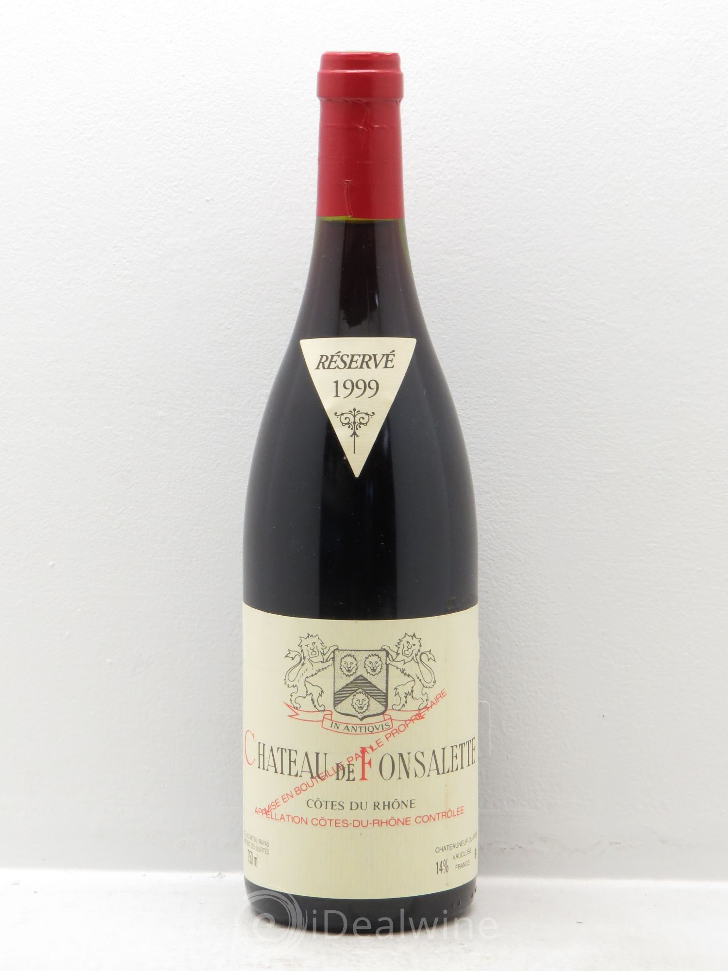 Côtes-du-Rhône Château de Fonsalette Emmanuel Reynaud 1999 - Lot de 1 bouteille - 0
