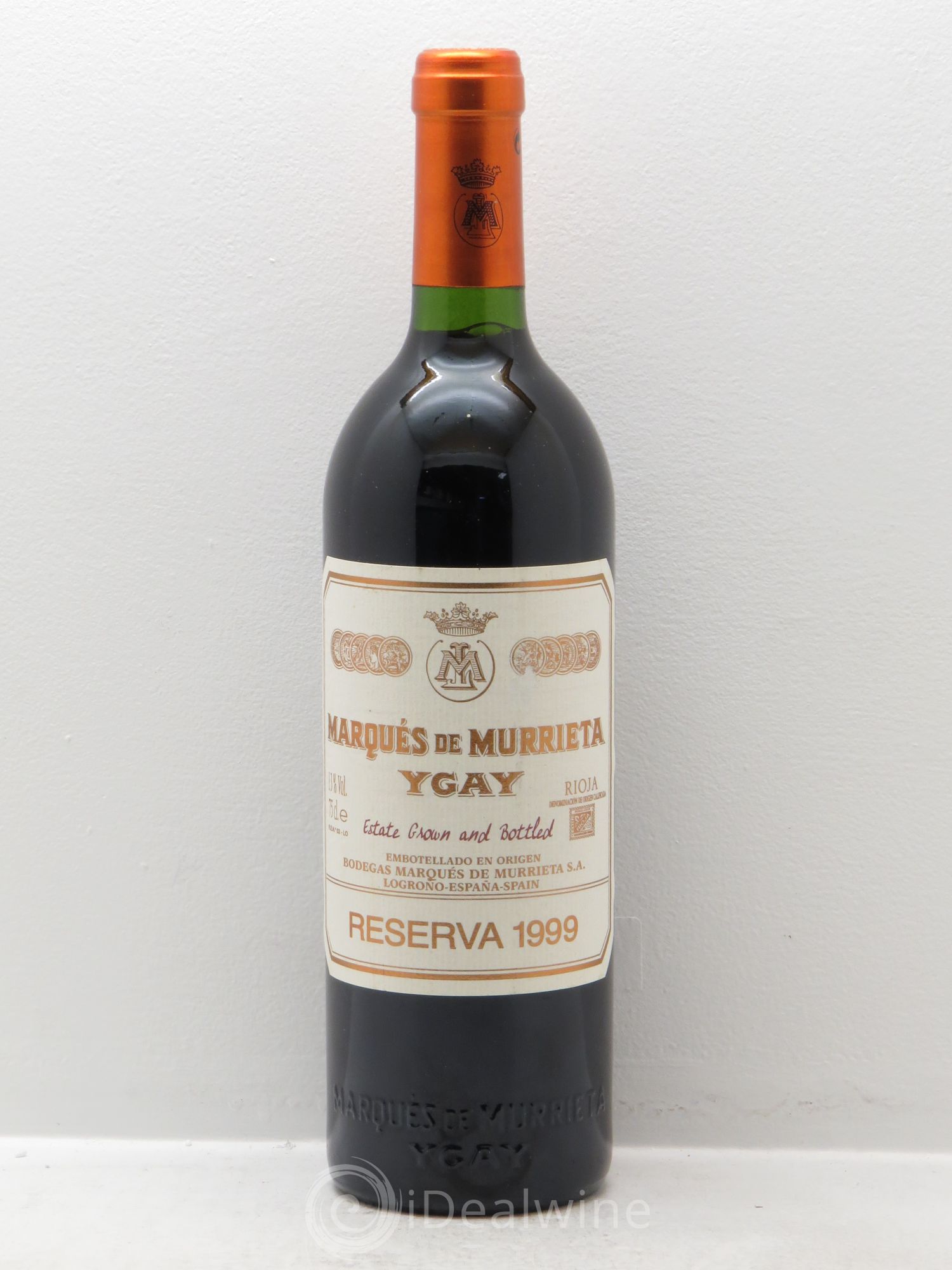 Rioja DOCA Reserva Marqués de Murrieta 1999 - Lot de 1 bouteille - 0